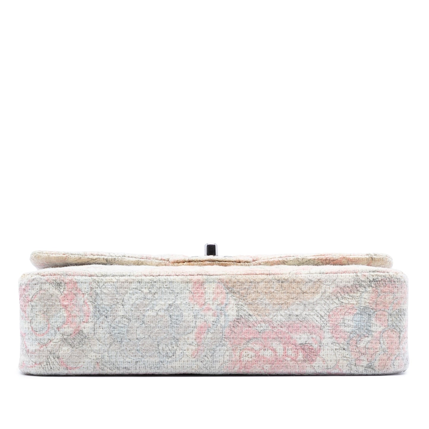 Chanel Medium Classic Tweed Camellia Double Flap