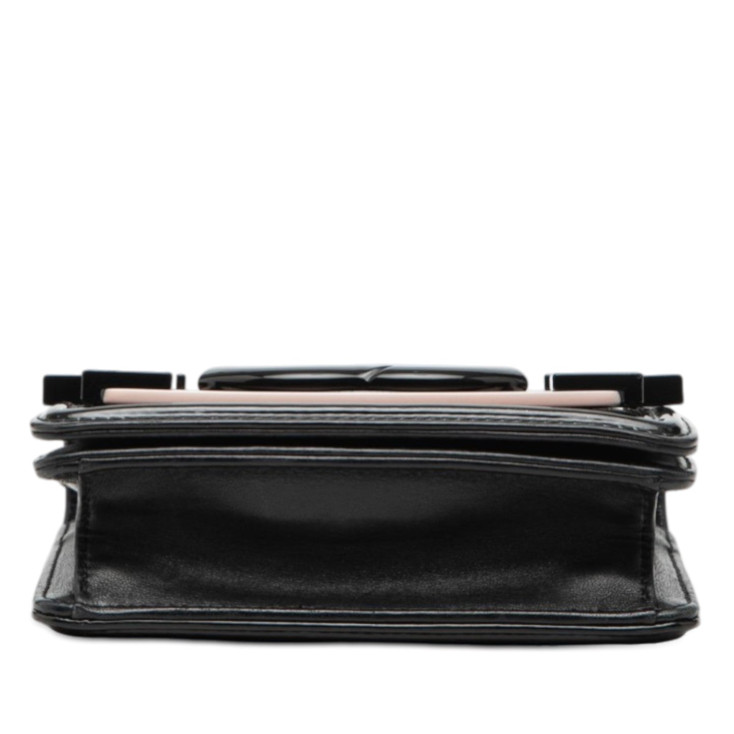 Chanel Mini Patent and Acrylic Striped Boy Brick Flap