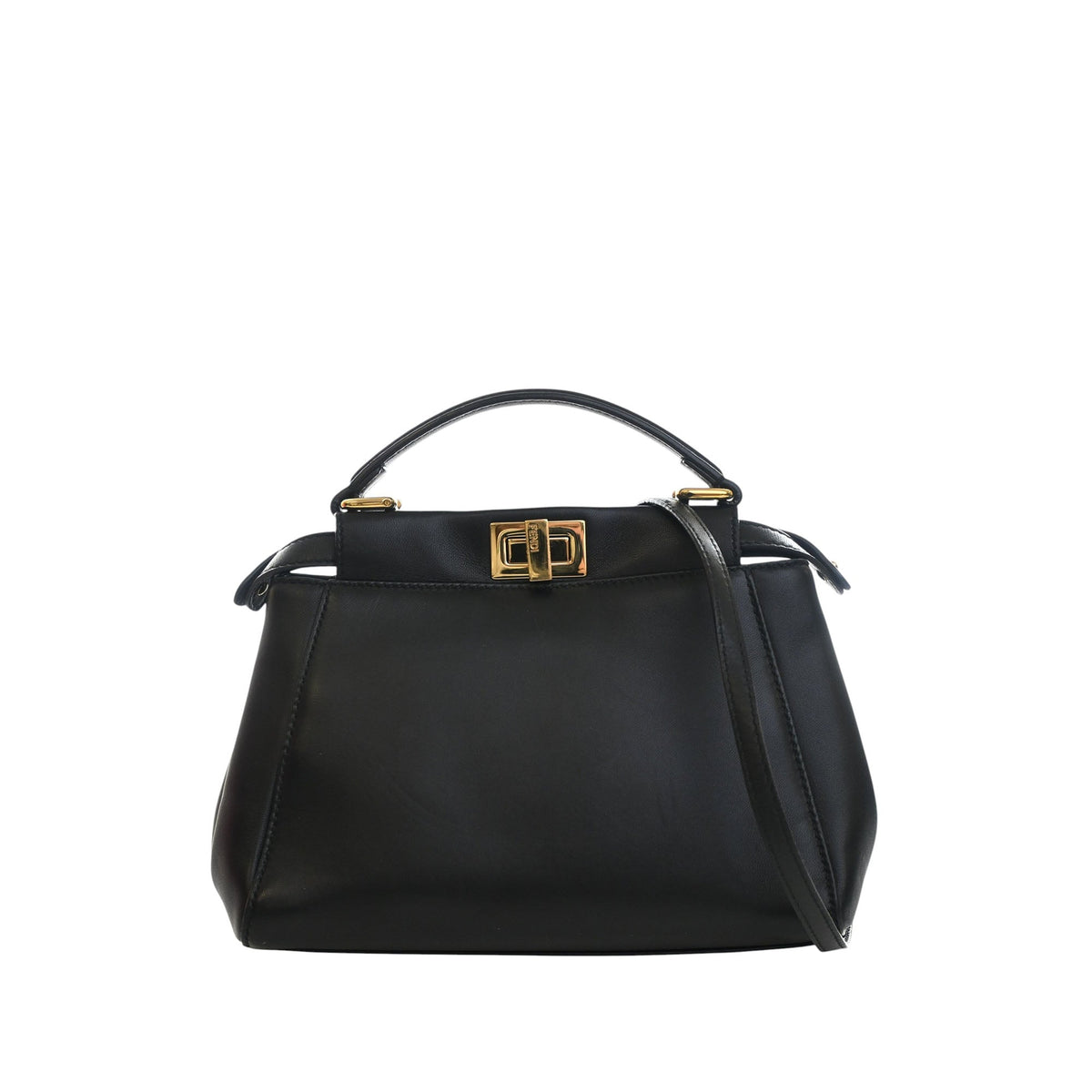 Fendi Mini Leather Peekaboo Iconic Satchel