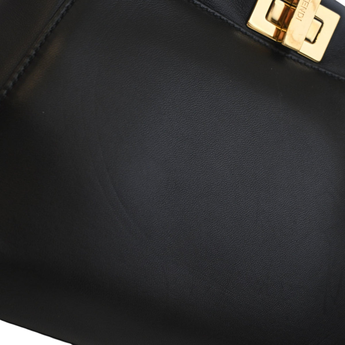 Fendi Mini Leather Peekaboo Iconic Satchel