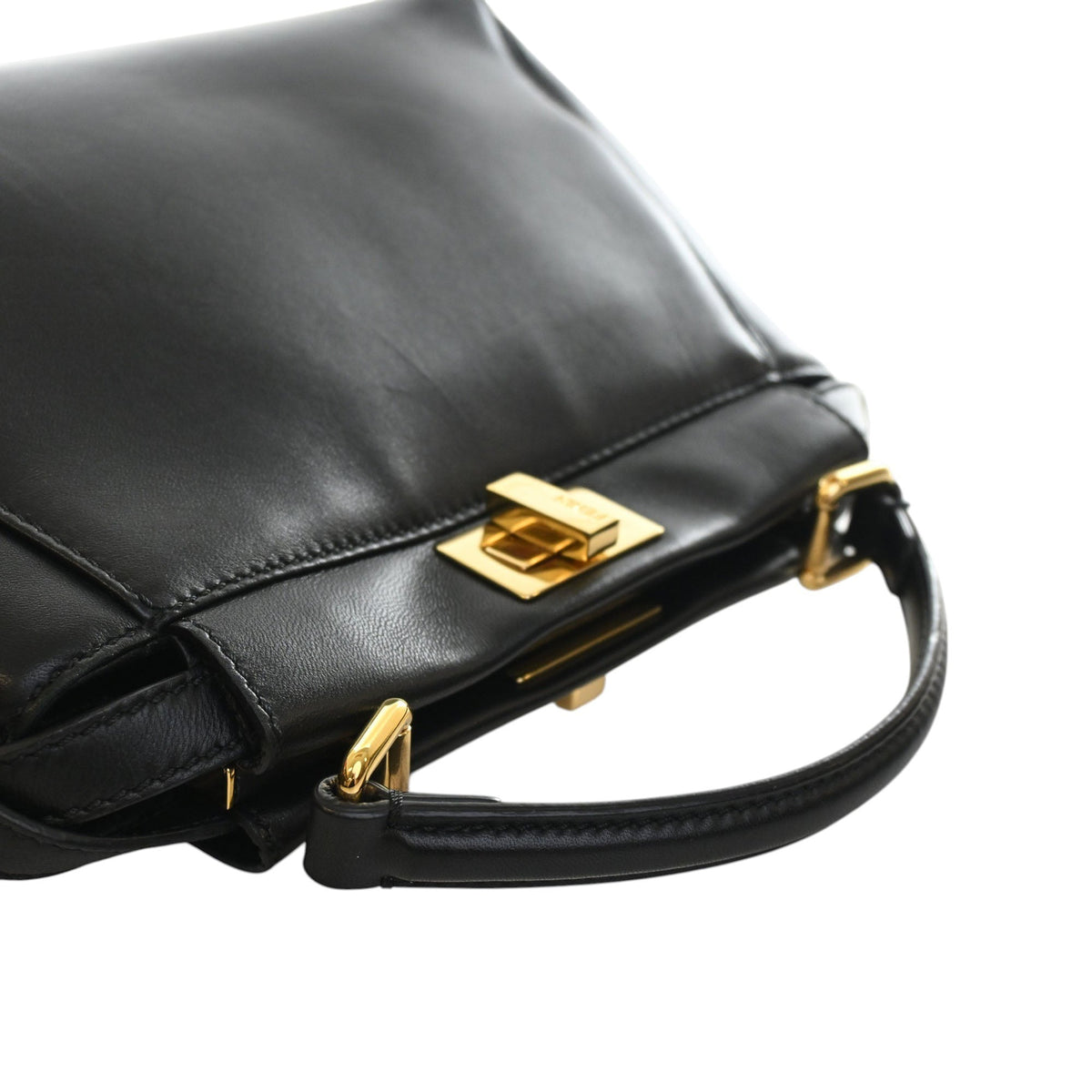 Fendi Mini Leather Peekaboo Iconic Satchel