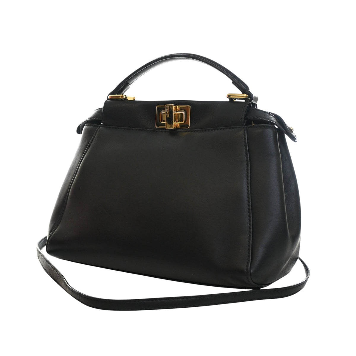 Fendi Mini Leather Peekaboo Iconic Satchel