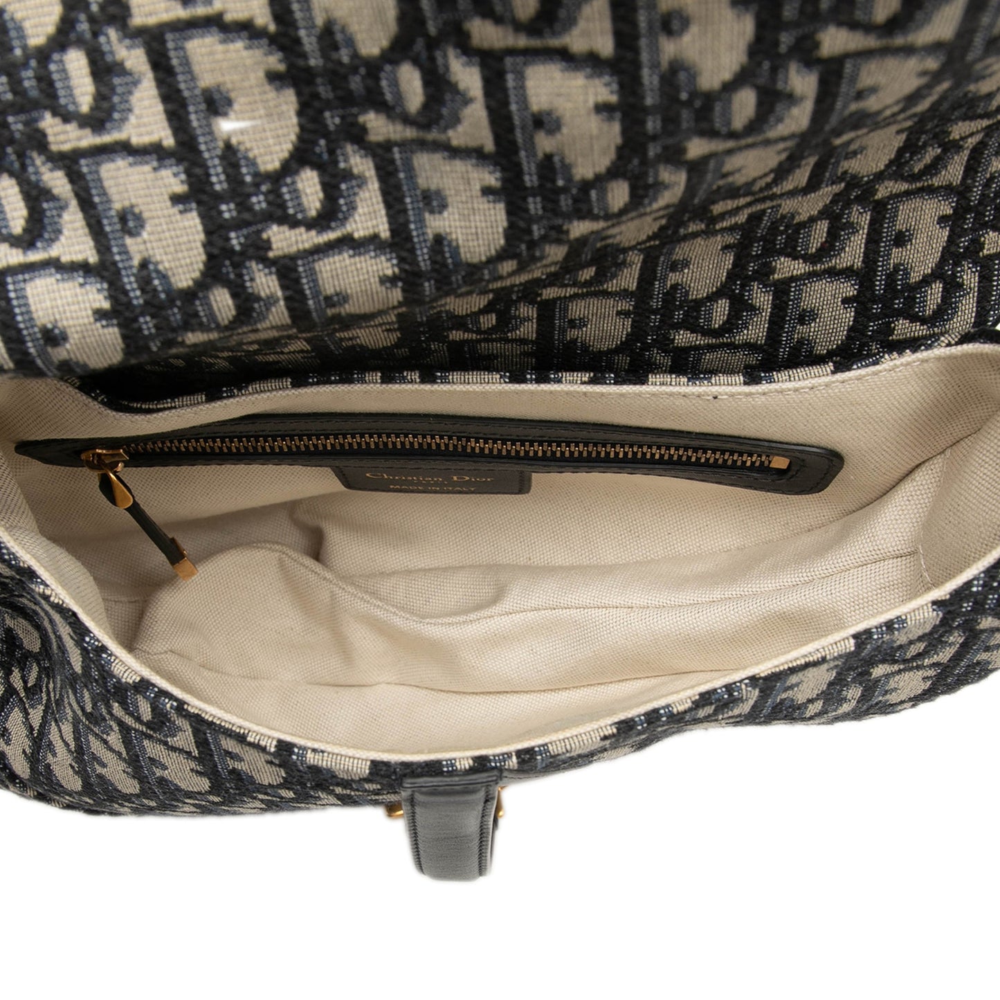 Dior Oblique Canvas Saddle Bag