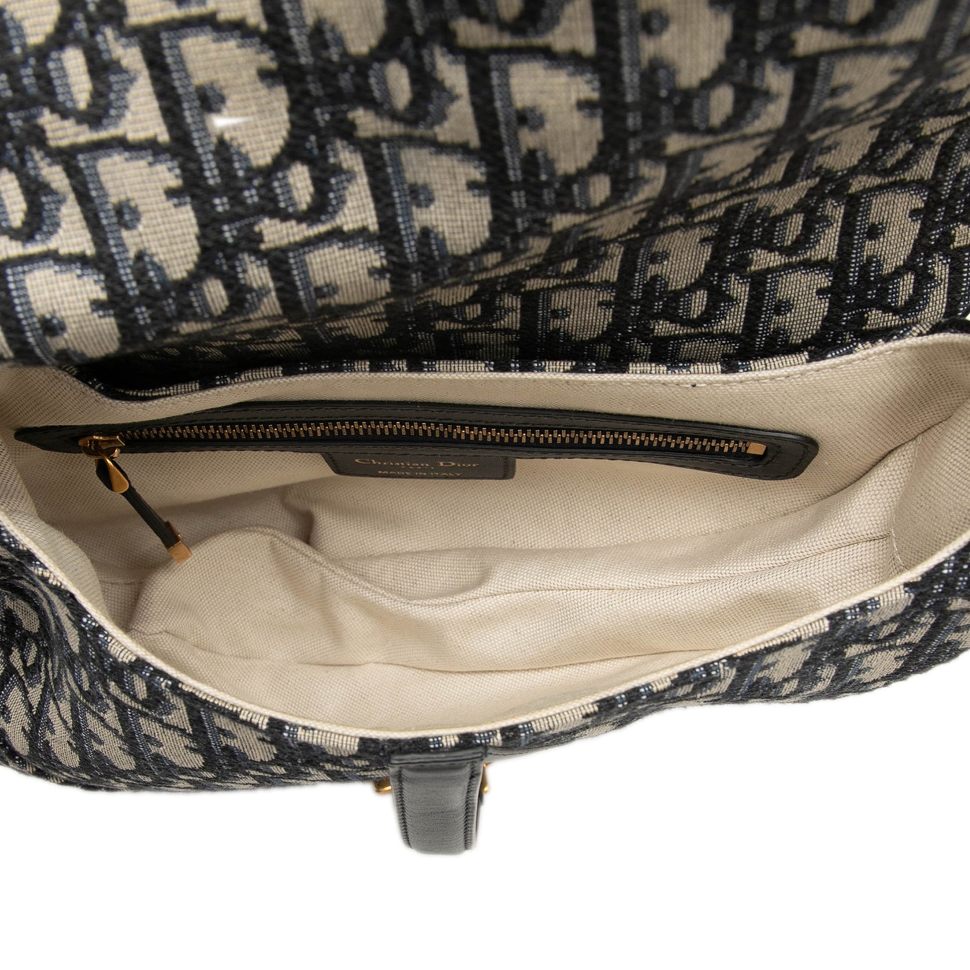 Dior Oblique Canvas Saddle Bag