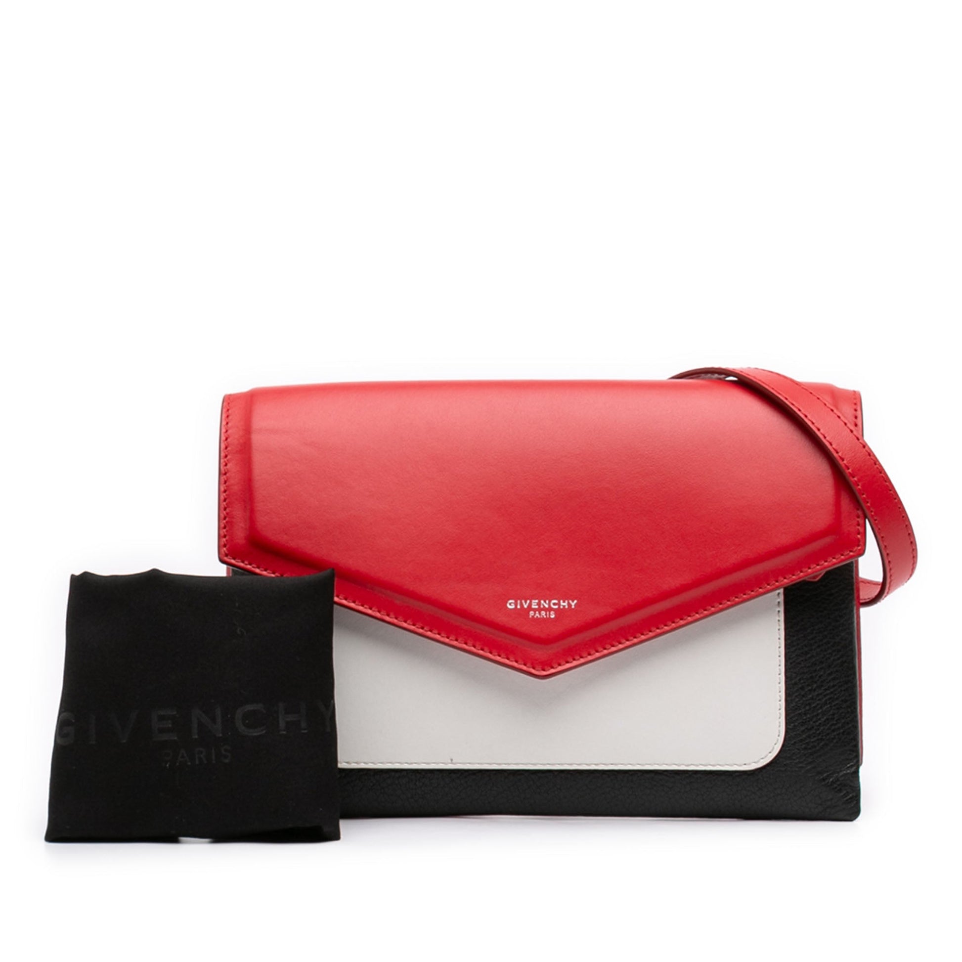 Tricolor Leather Duetto Crossbody
