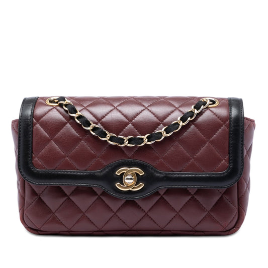 Chanel Small Quilted Lambskin Two Tone Day Flap