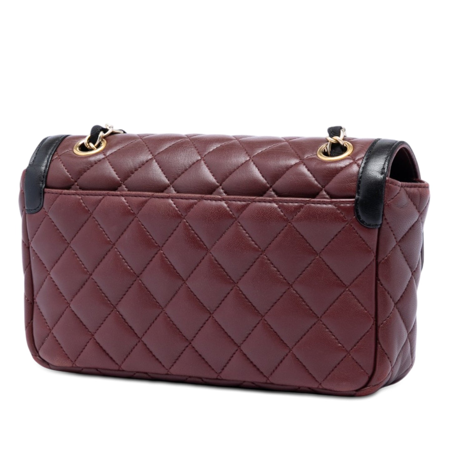Chanel Small Quilted Lambskin Two Tone Day Flap