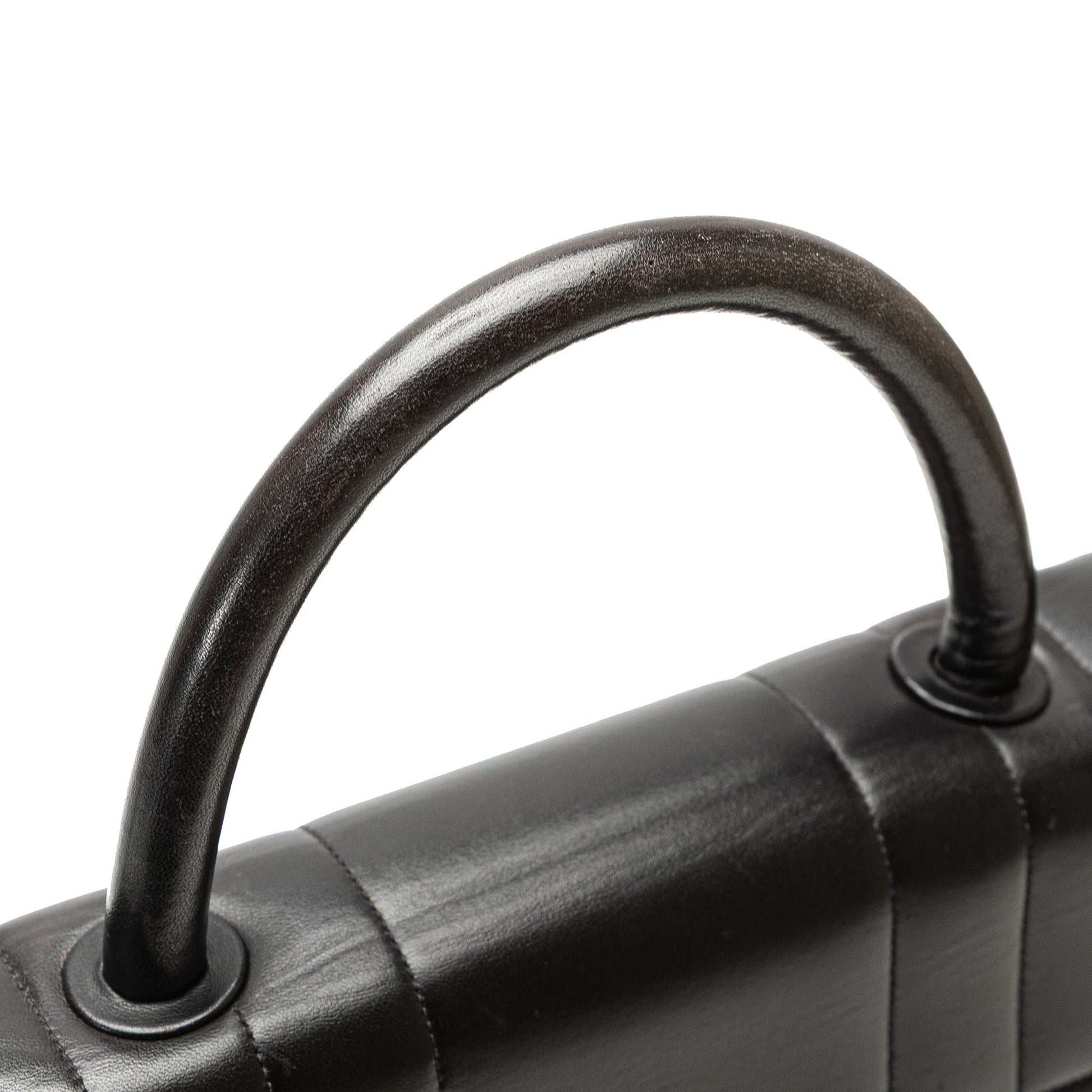 Chanel Lambskin Mademoiselle Kelly Top Handle Bag