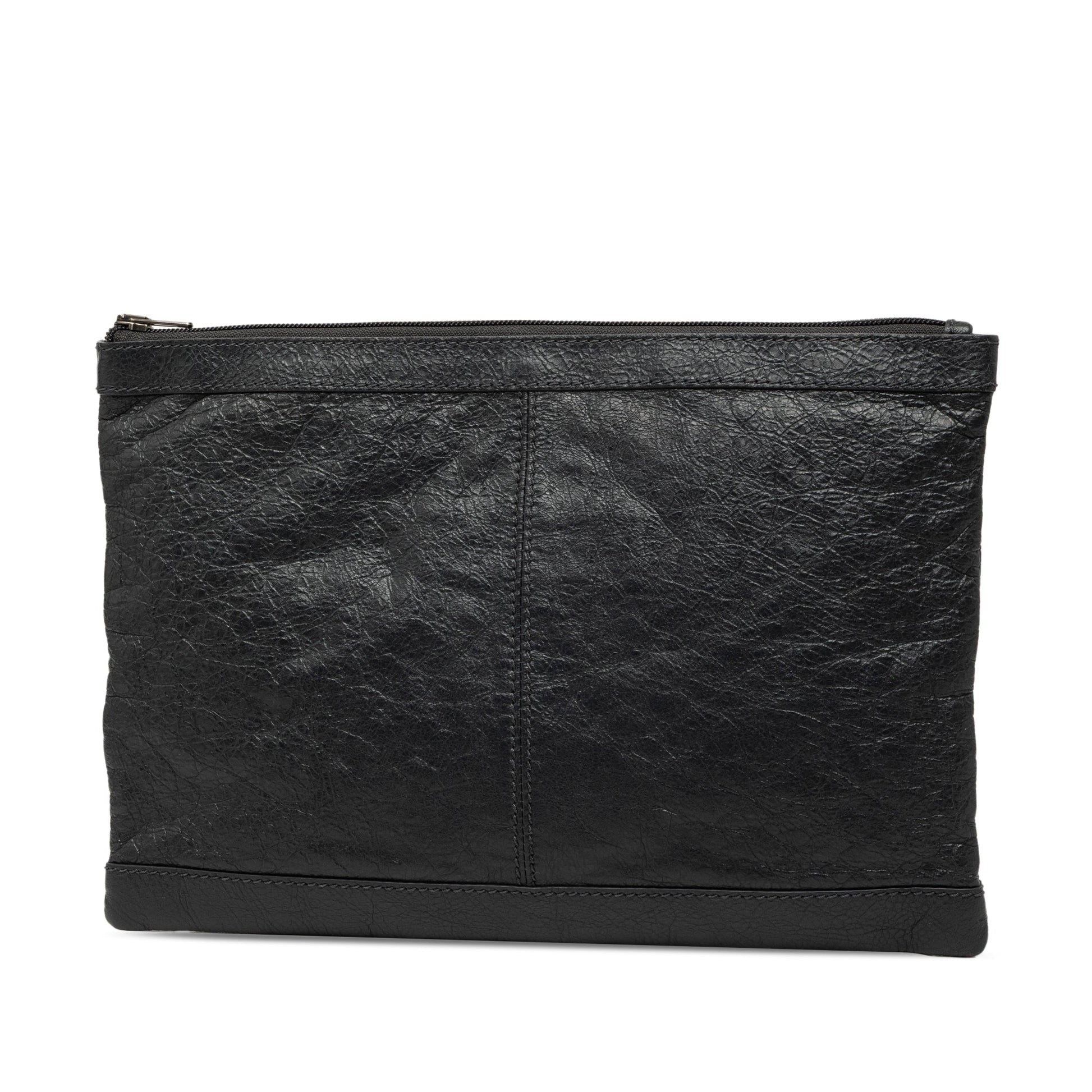 Balenciaga Lambskin Motocross Classic Clip Clutch