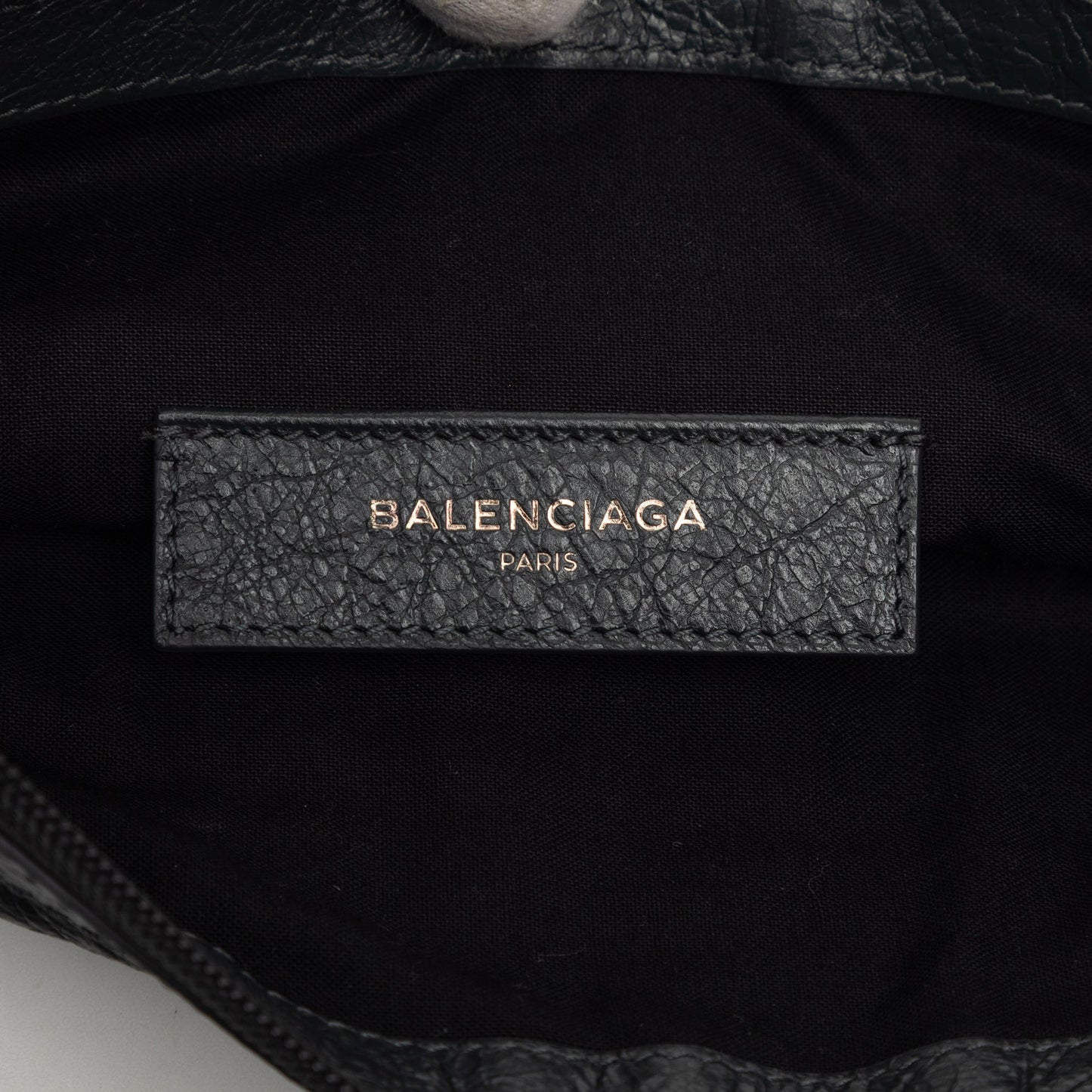 Balenciaga Lambskin Motocross Classic Clip Clutch