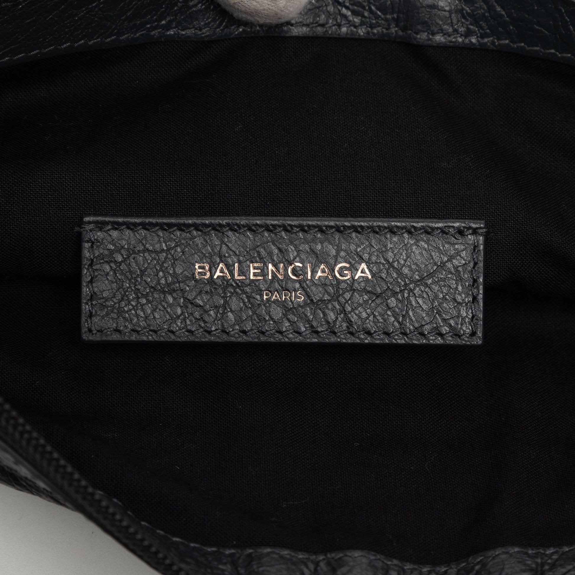 Balenciaga Lambskin Motocross Classic Clip Clutch