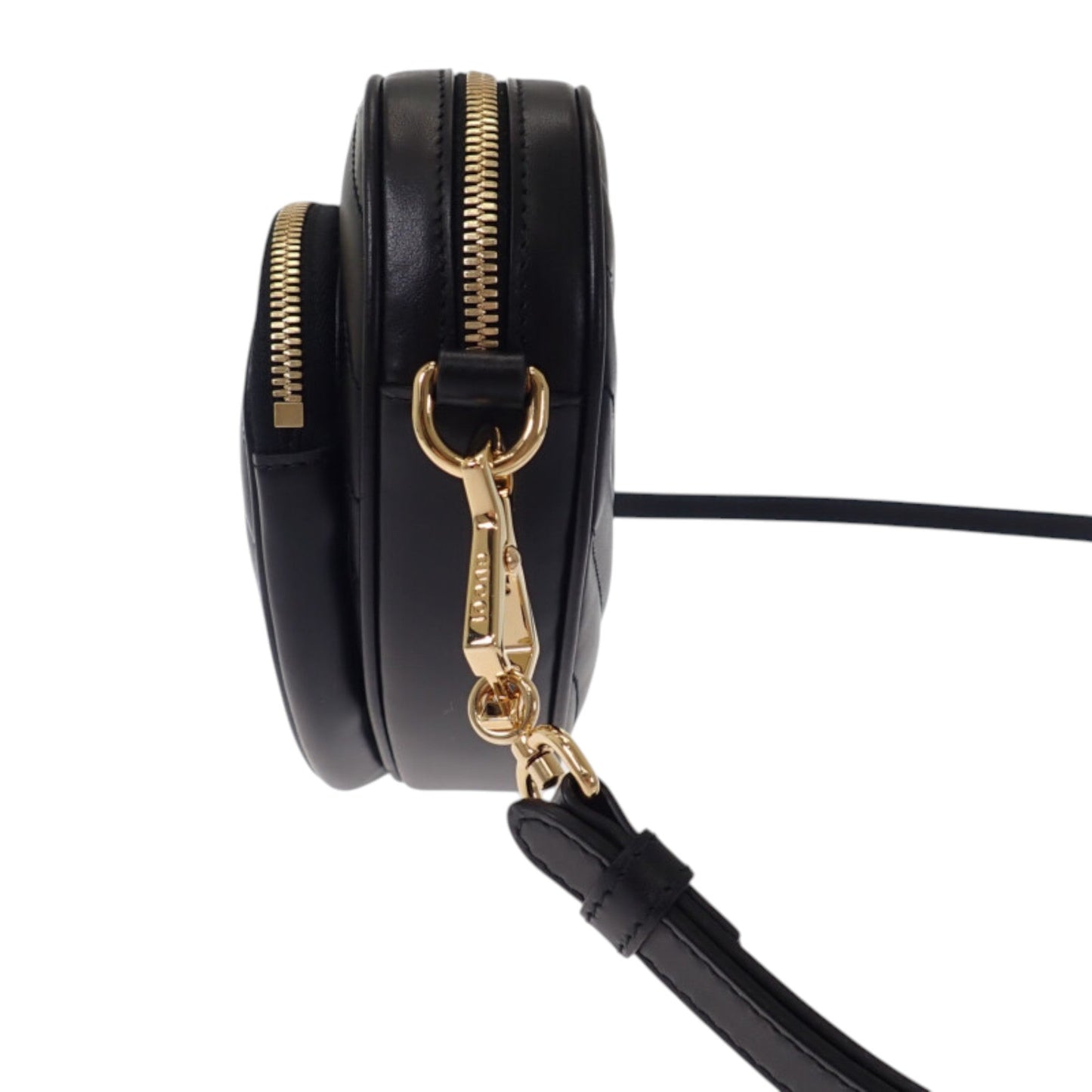 Gucci Mini Matelasse Diagonal Calfskin Interlocking G Heart Crossbody
