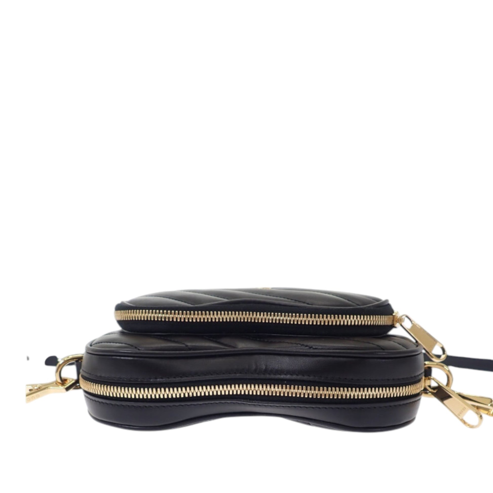 Gucci Mini Matelasse Diagonal Calfskin Interlocking G Heart Crossbody