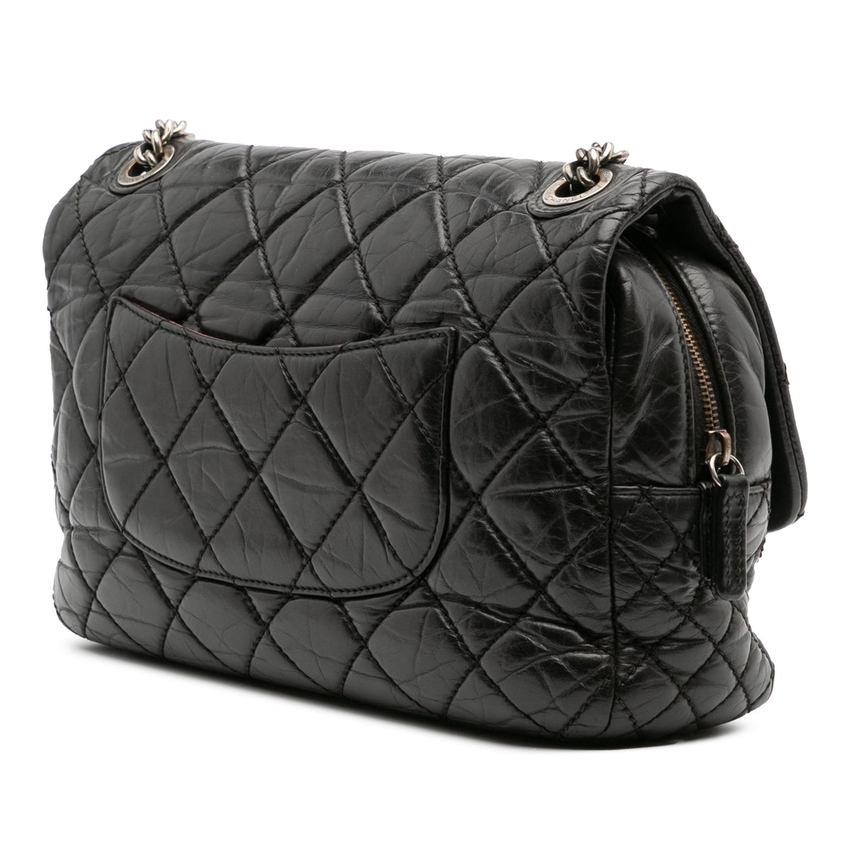 Chanel Jumbo Quilted Aged Calfskin Portobello Flap
