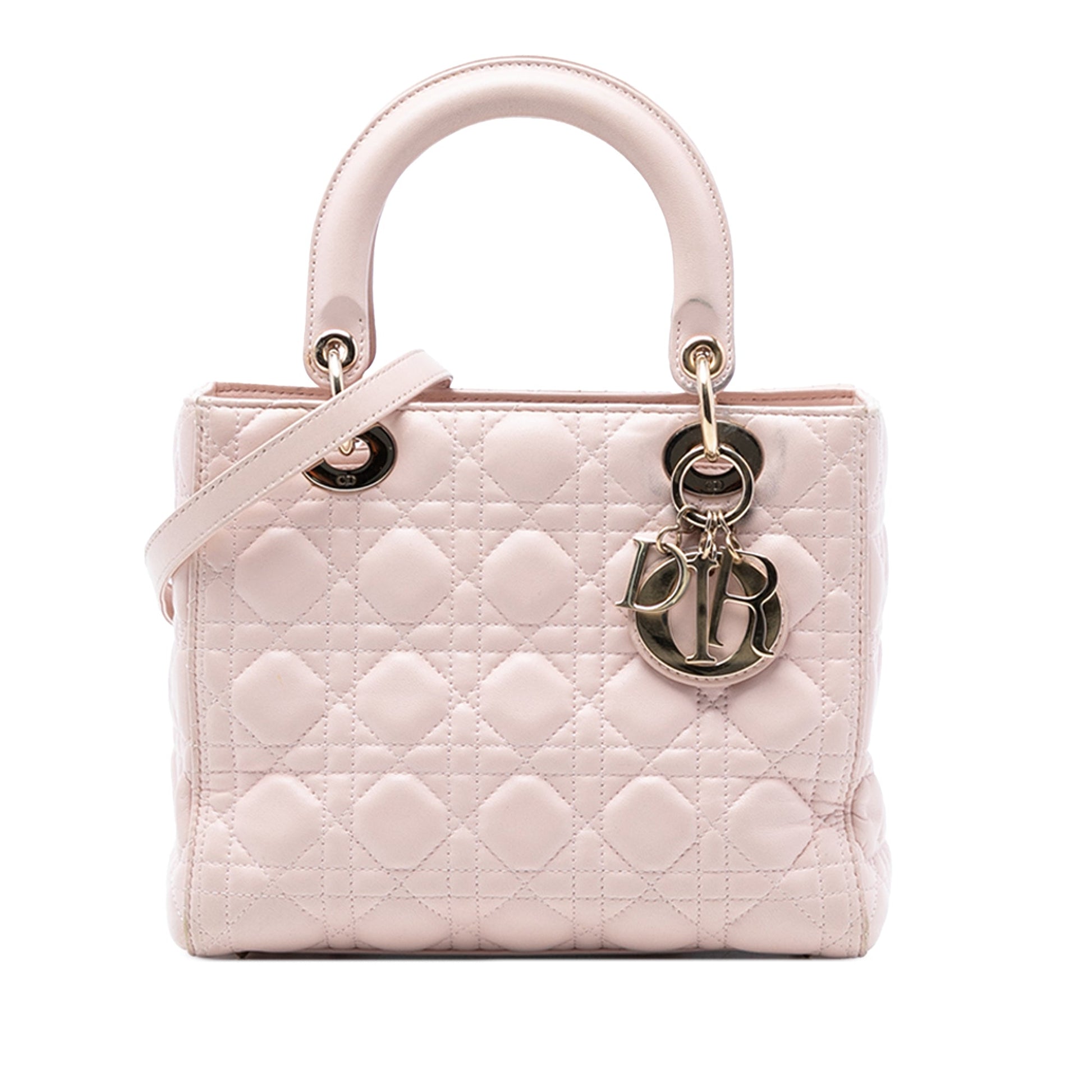 Dior Medium Lambskin Cannage Lady Dior