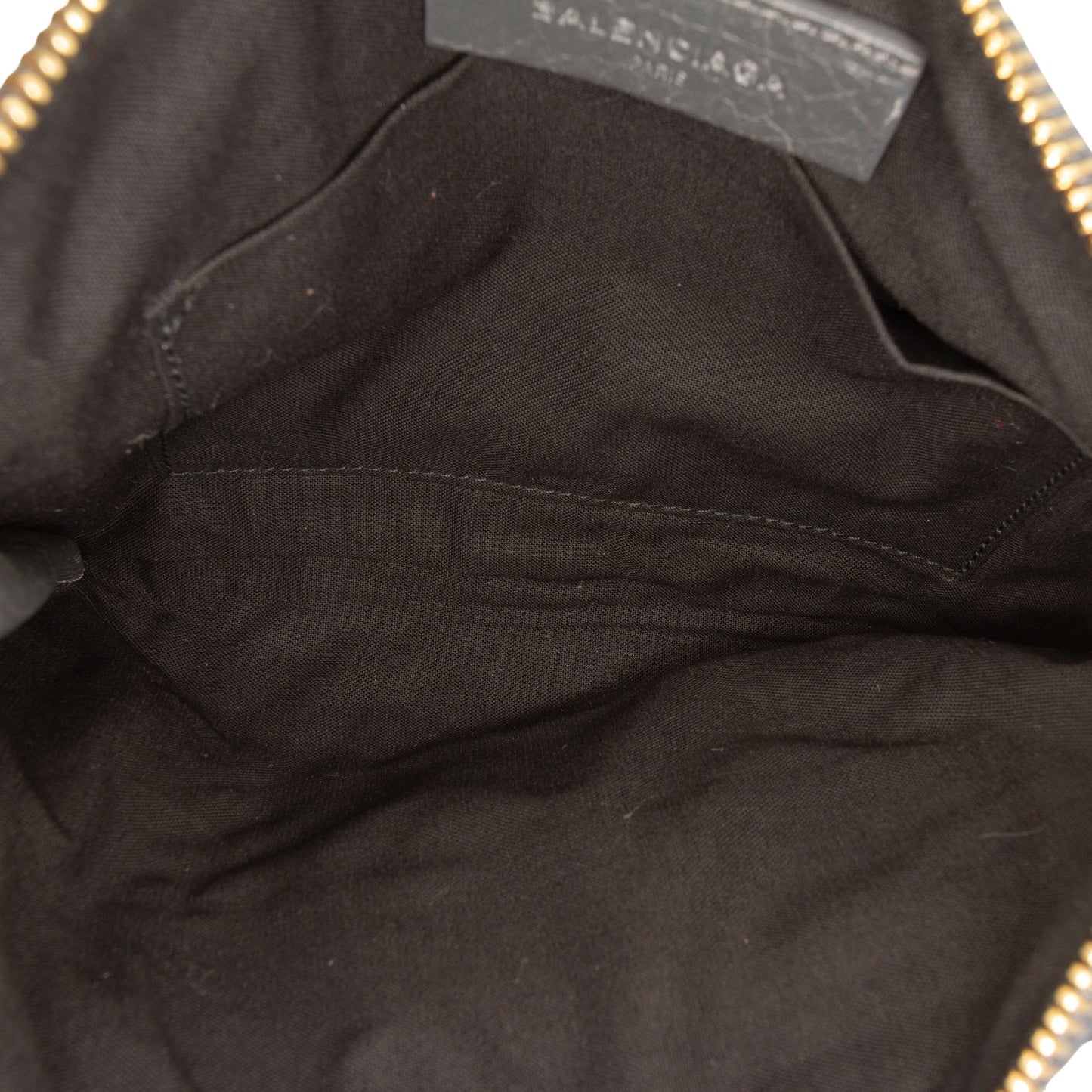 Balenciaga Lambskin Motocross Giant 12 Zip Around Flat Clutch