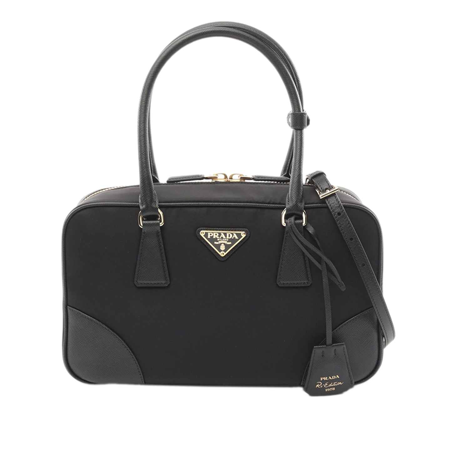 Prada Saffiano Trimmed Re Nylon Re Edition 1978 Satchel
