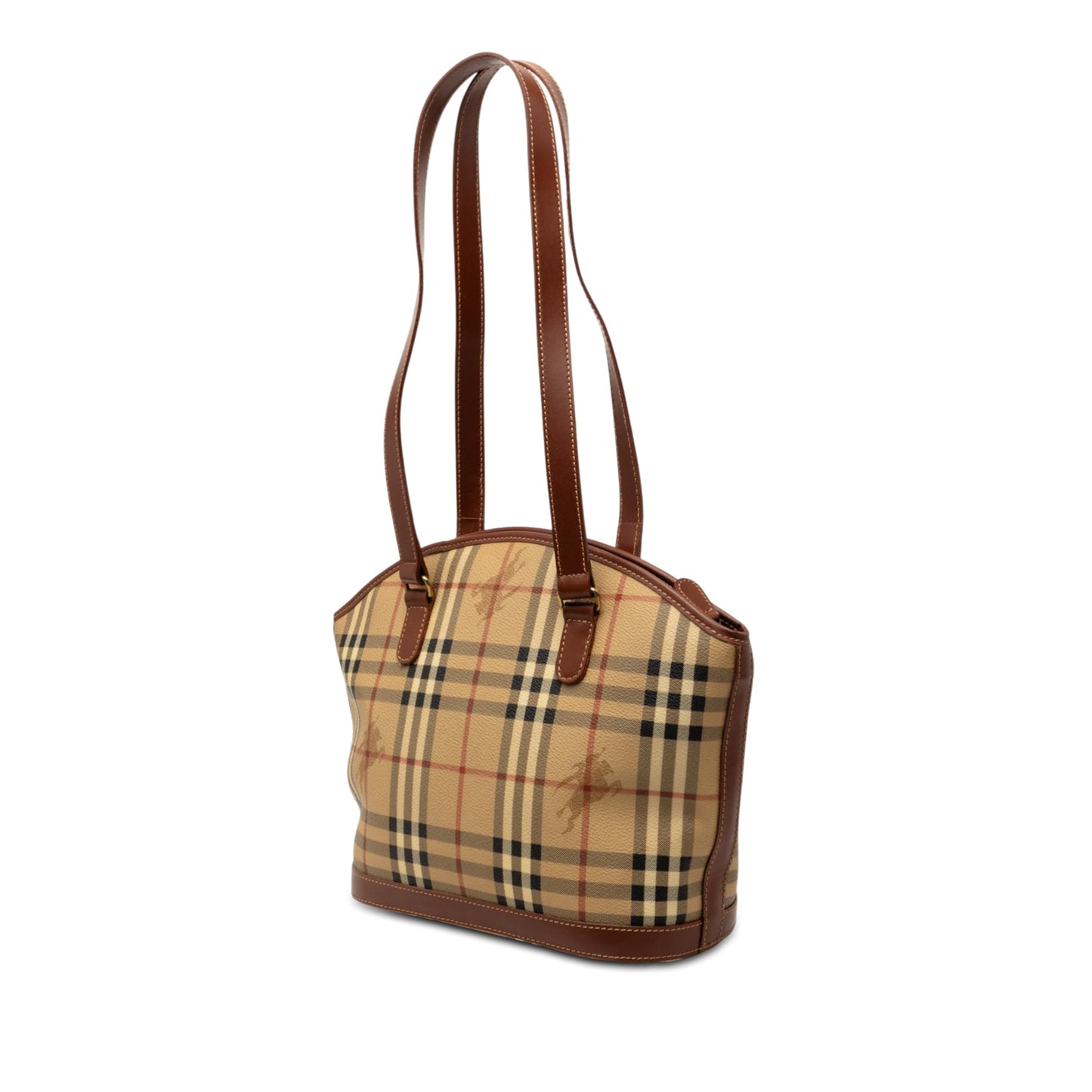 Haymarket Check Coated Canvas Shoulder Bag