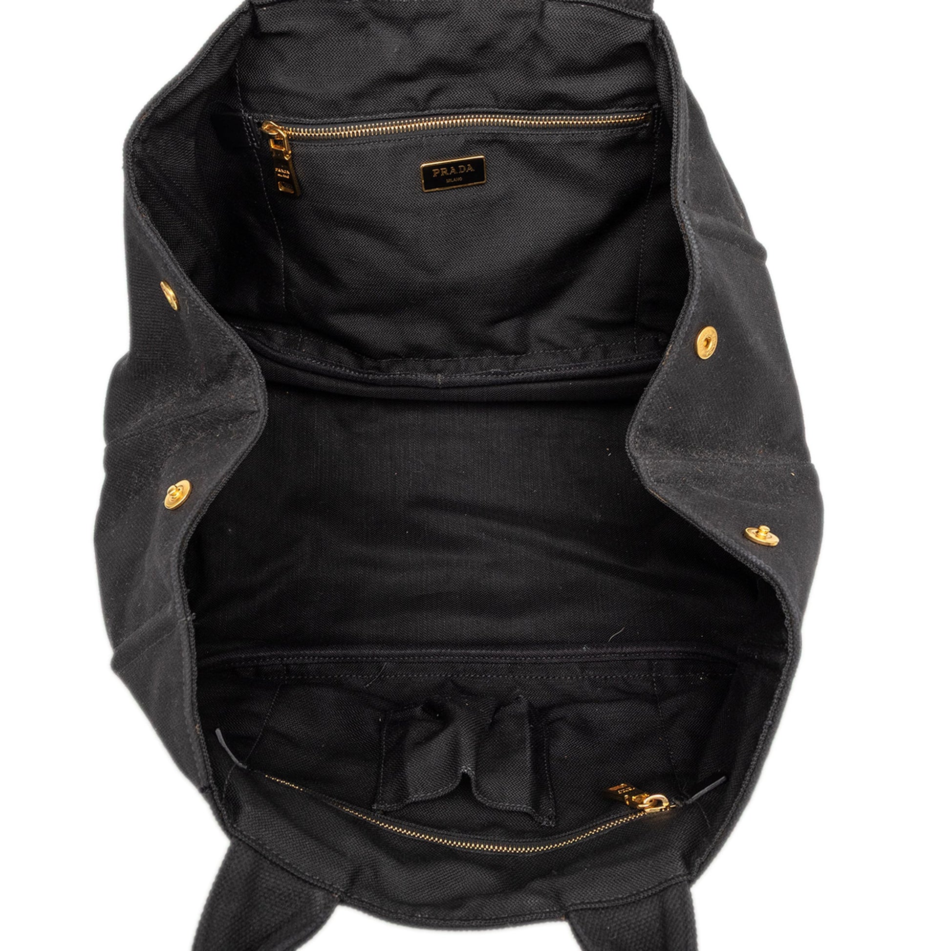 Prada Large Canvas Canapa Logo Tote