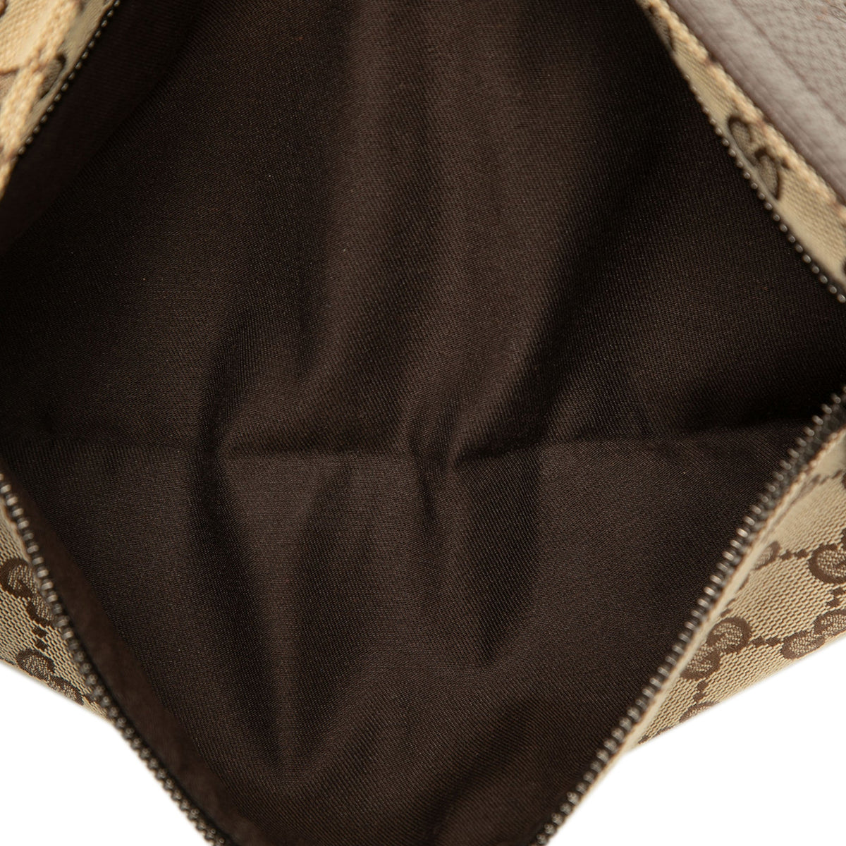 Gucci GG Canvas Web Double Pocket Belt Bag — Beige