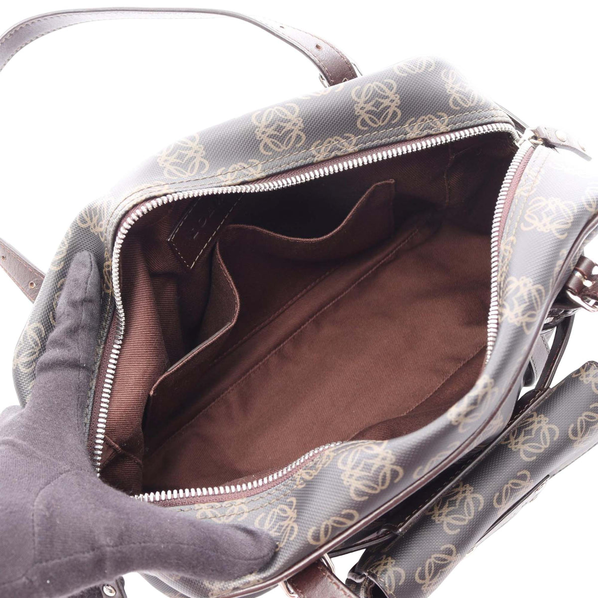 LOEWE Anagram Coated Canvas Handbag