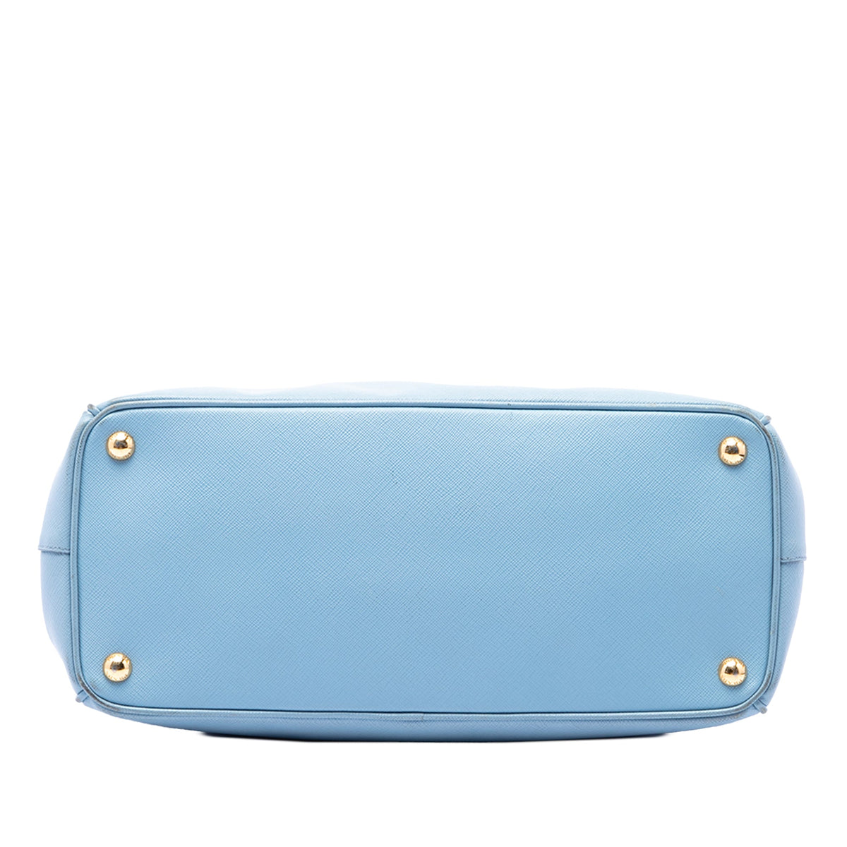 Prada Medium Saffiano Lux Galleria Double Zip Satchel — Blue