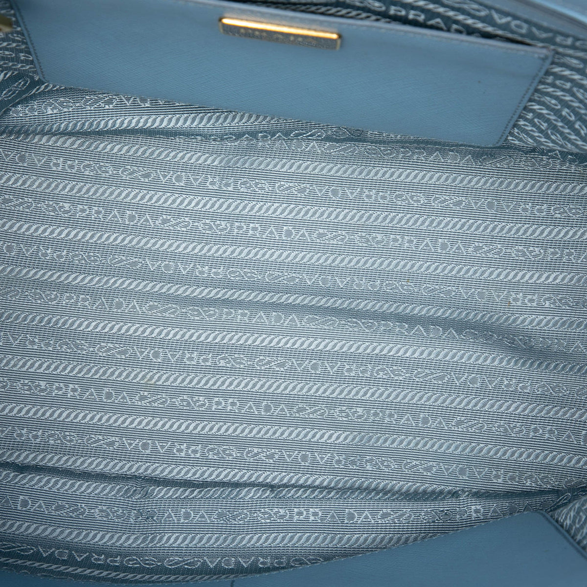 Prada Medium Saffiano Lux Galleria Double Zip Satchel — Blue