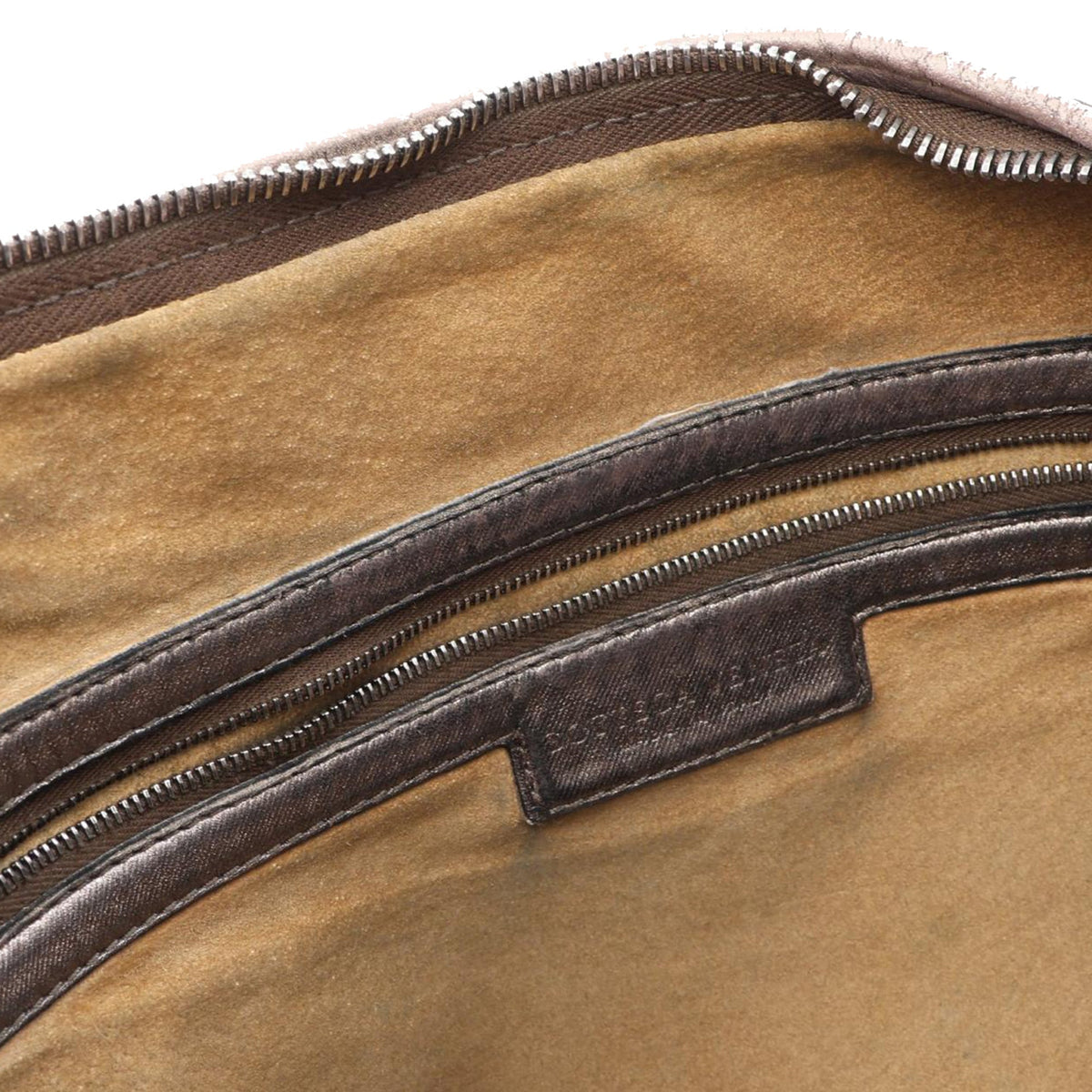 Bottega Veneta Medium Metallic Nappa Intrecciato Veneta Hobo — Brown