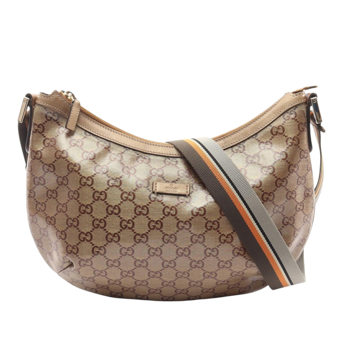 Gucci GG Imprime Web Crossbody — Brown