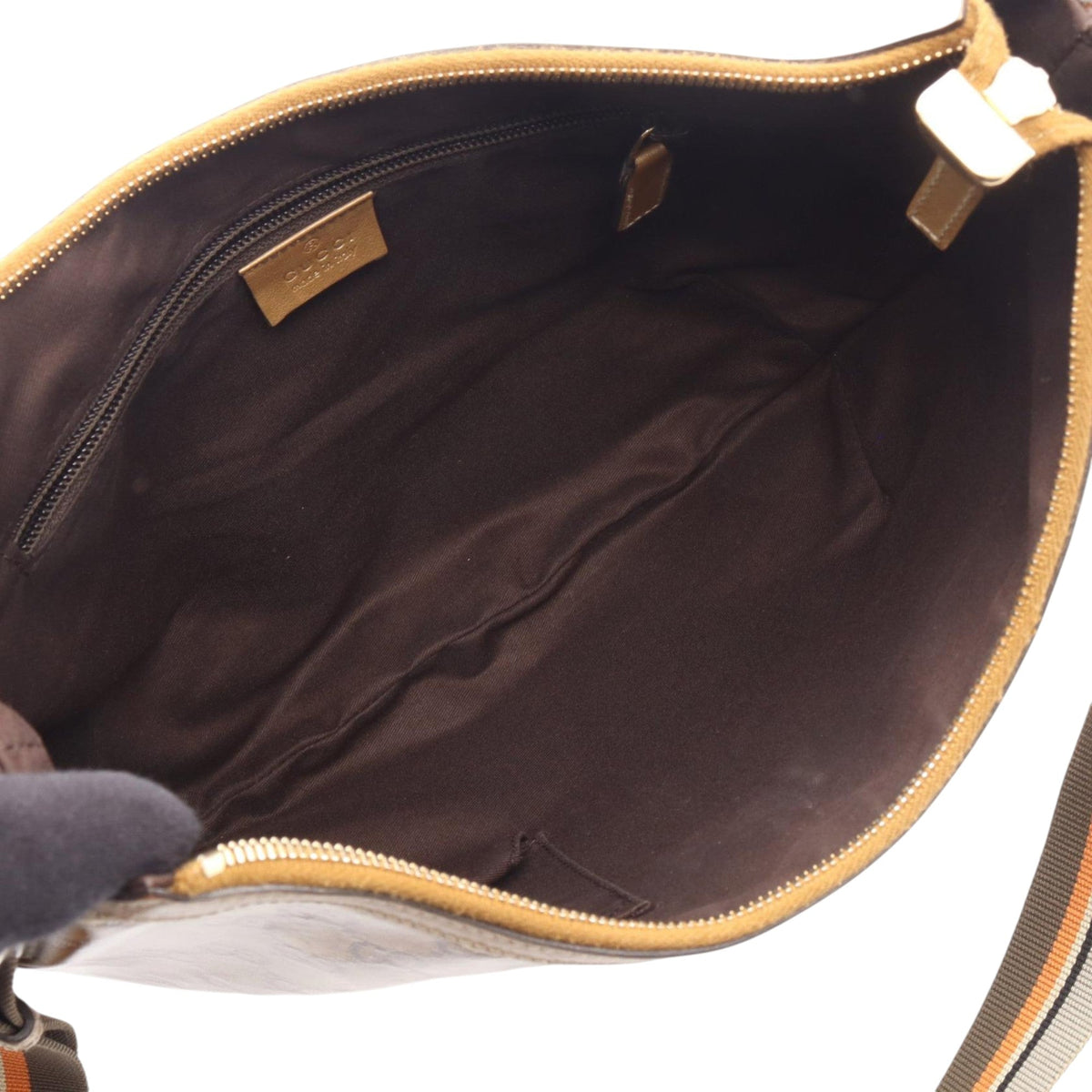 Gucci GG Imprime Web Crossbody — Brown
