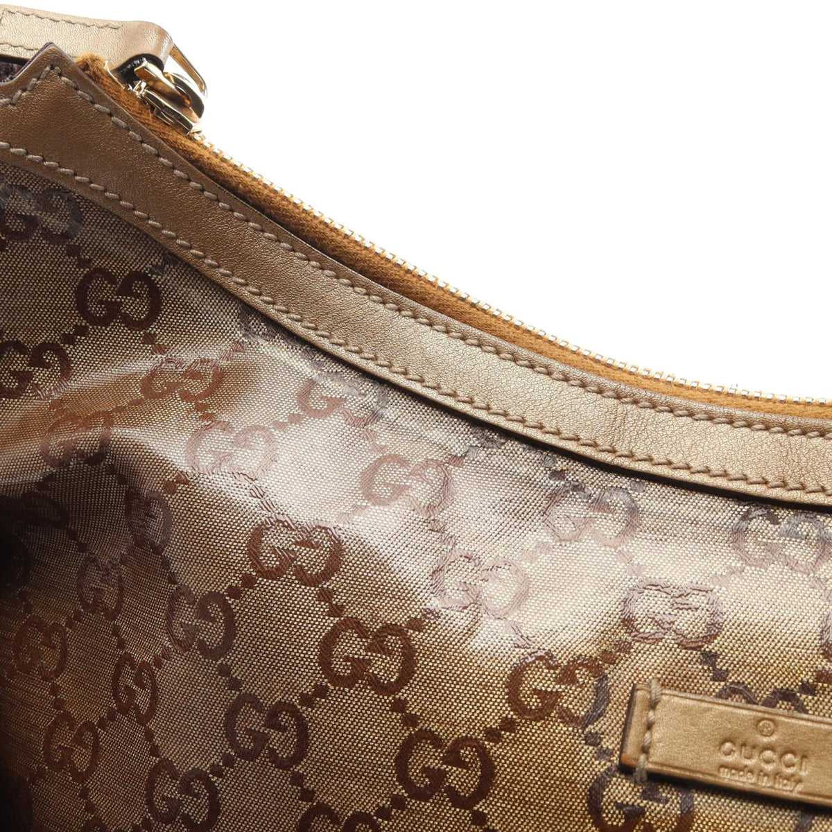 Gucci GG Imprime Web Crossbody — Brown