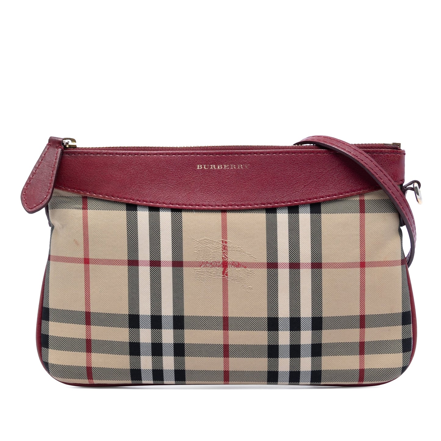 Burberry Haymarket Check Canvas Peyton Crossbody