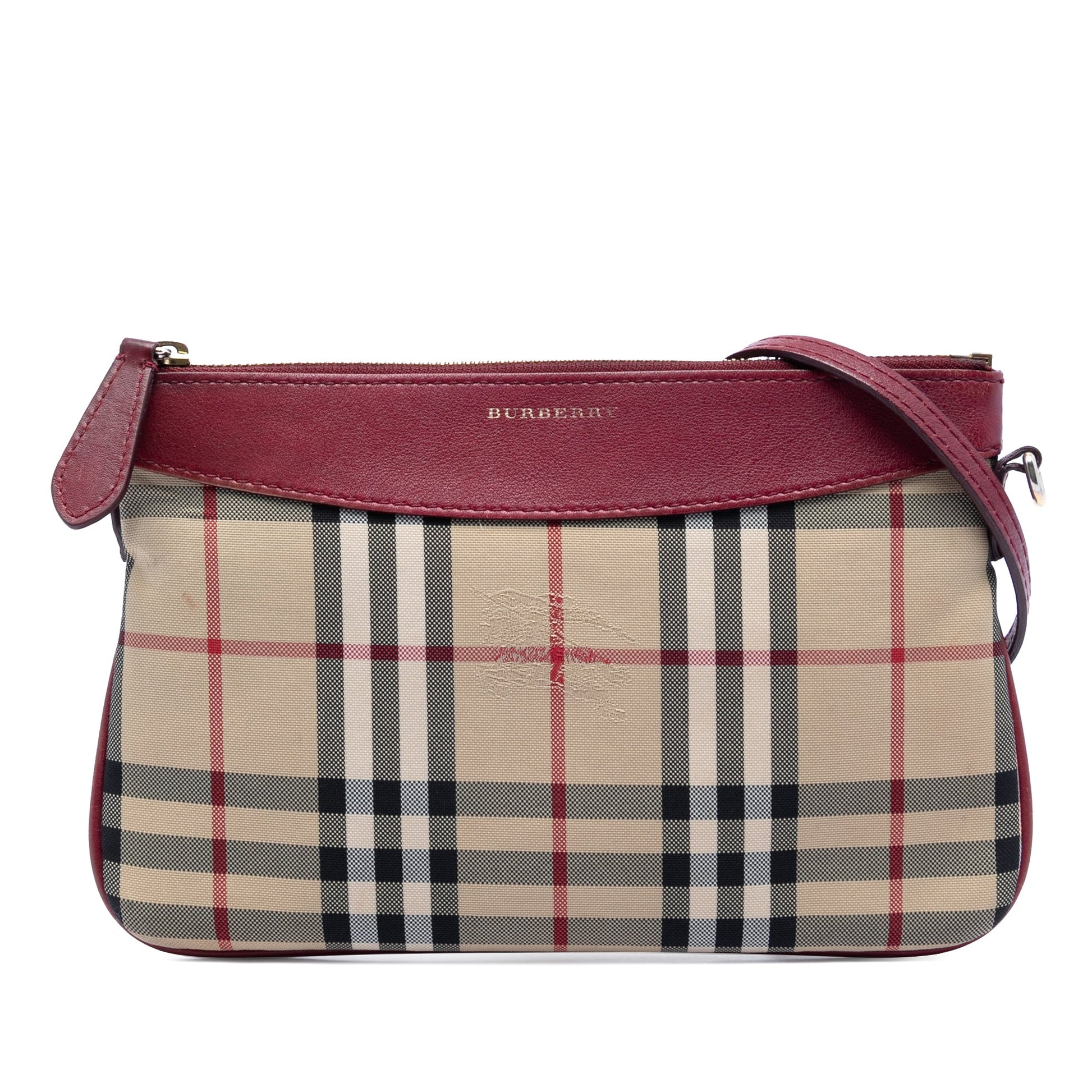 Burberry Haymarket Check Canvas Peyton Crossbody