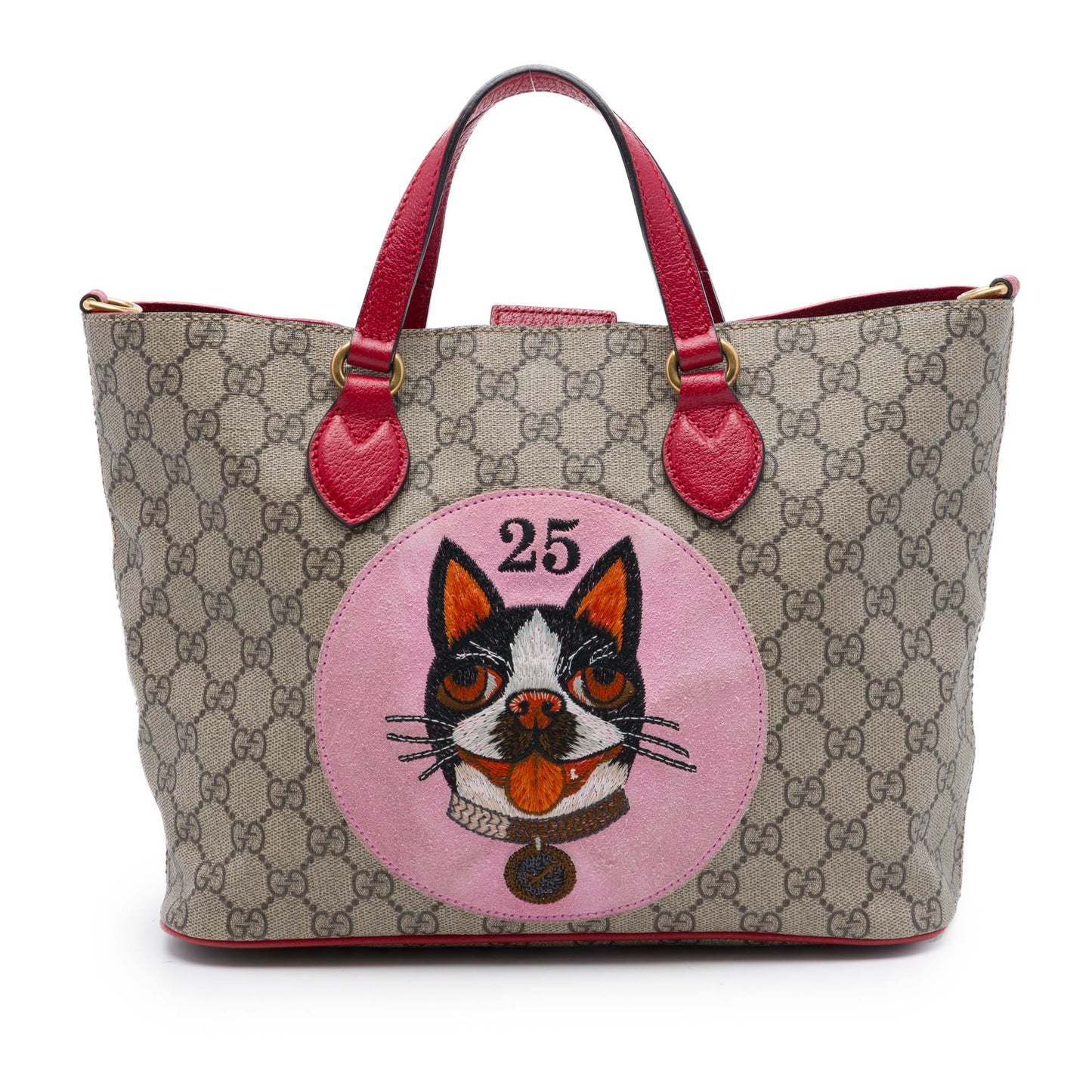 Gucci Small GG Supreme Web Bosco Satchel