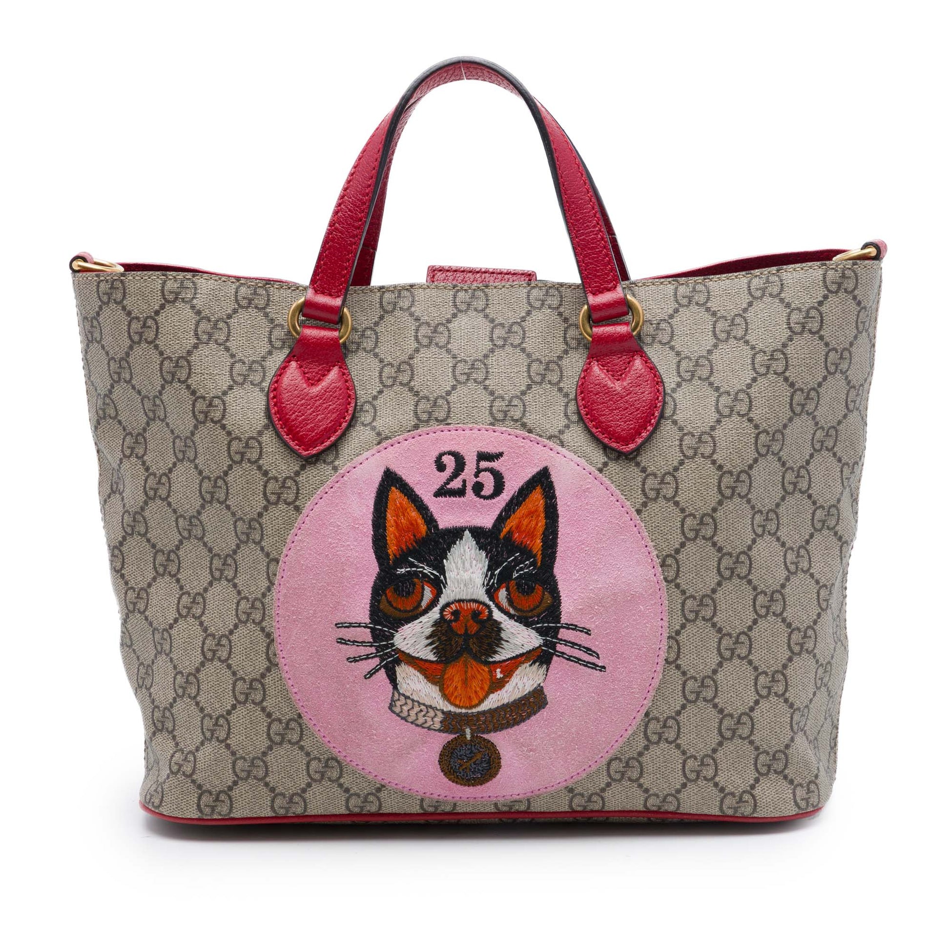Gucci Small GG Supreme Web Bosco Satchel