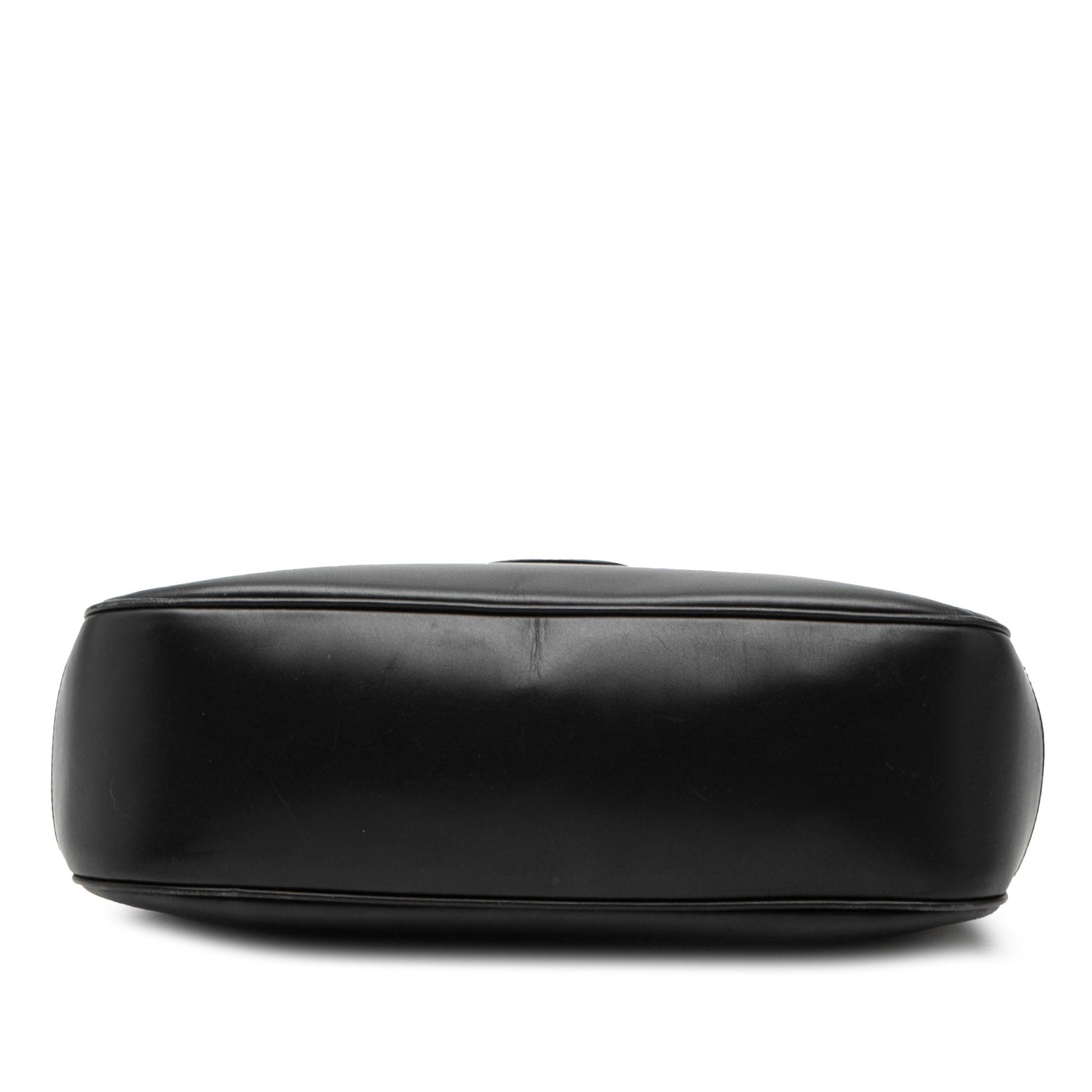 Ferragamo Leather Double Gancini Shoulder Bag