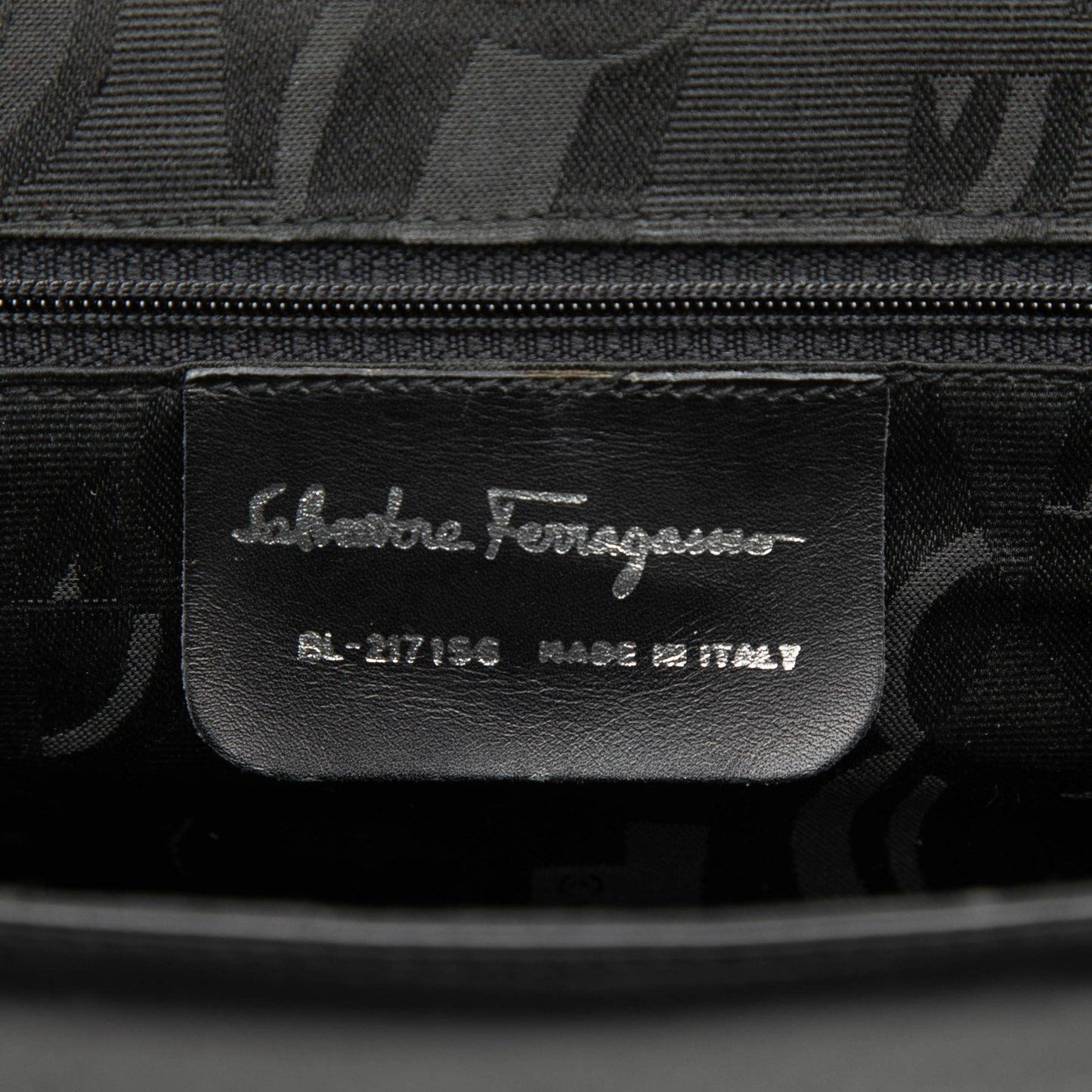 Ferragamo Leather Double Gancini Shoulder Bag
