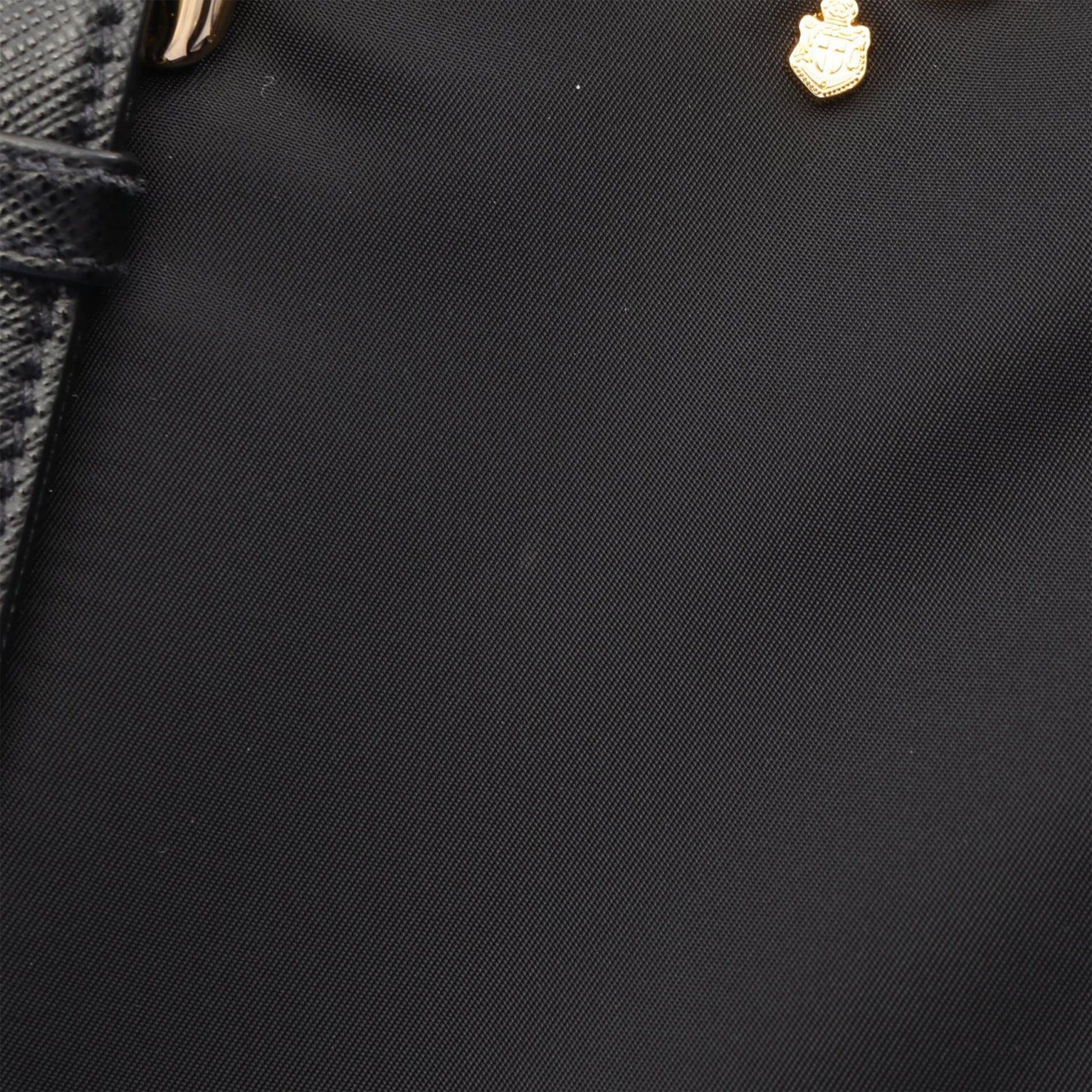 Prada Saffiano Trimmed Tessuto Satchel