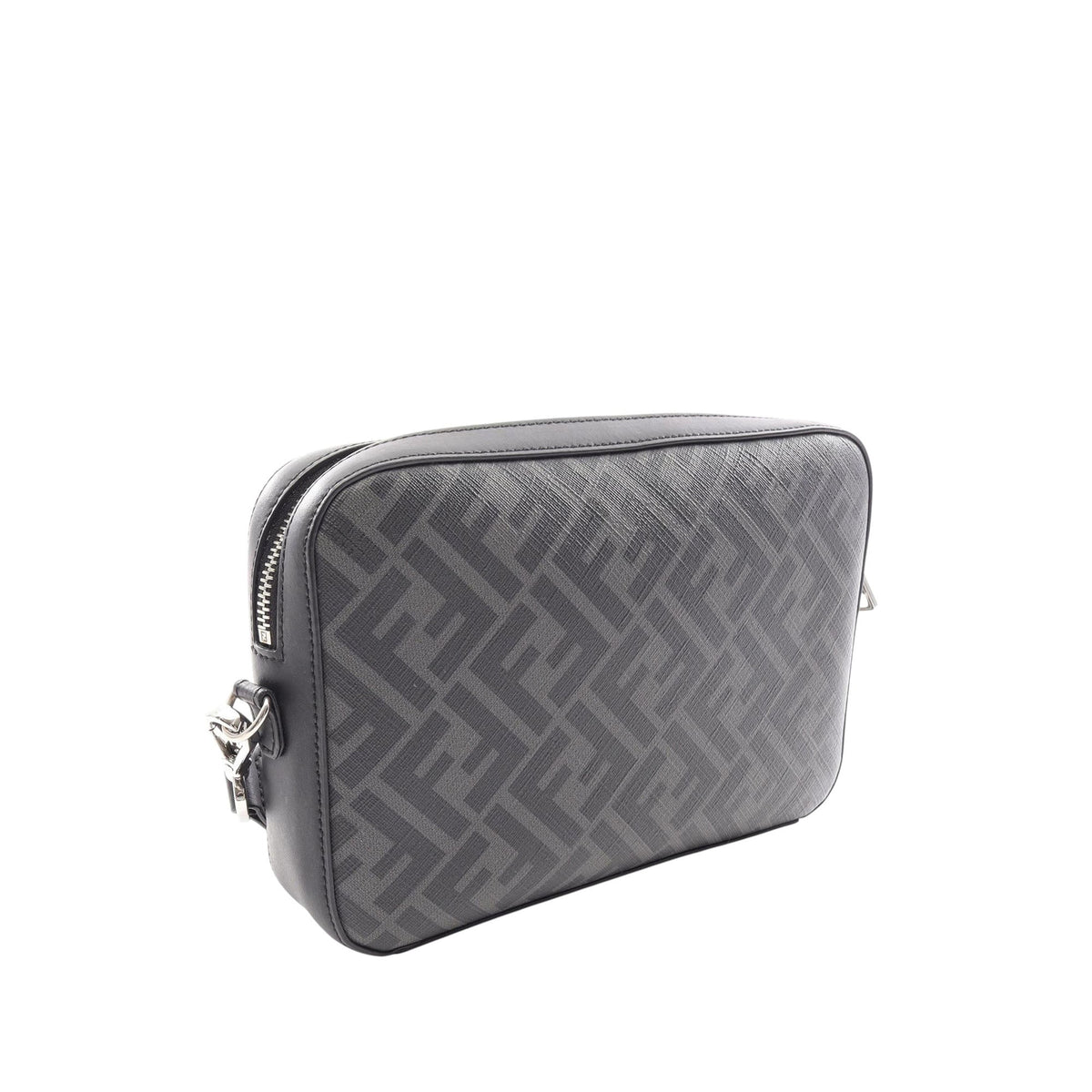Fendi Fendi Diagonal Camera Case Crossbody Bag — Black
