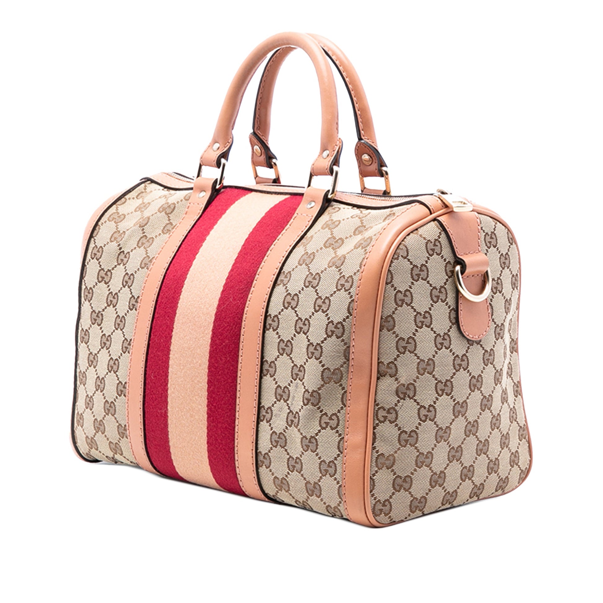 Gucci Medium GG Canvas Web Joy Boston Bag