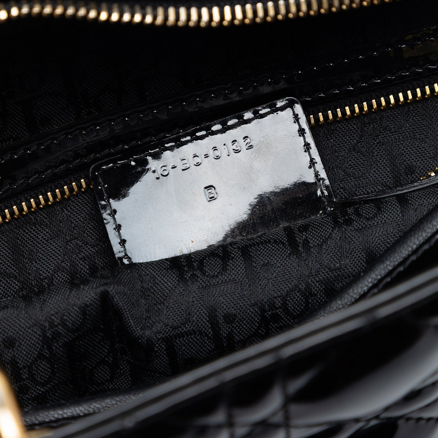 Dior Large Patent Cannage Lady Dior