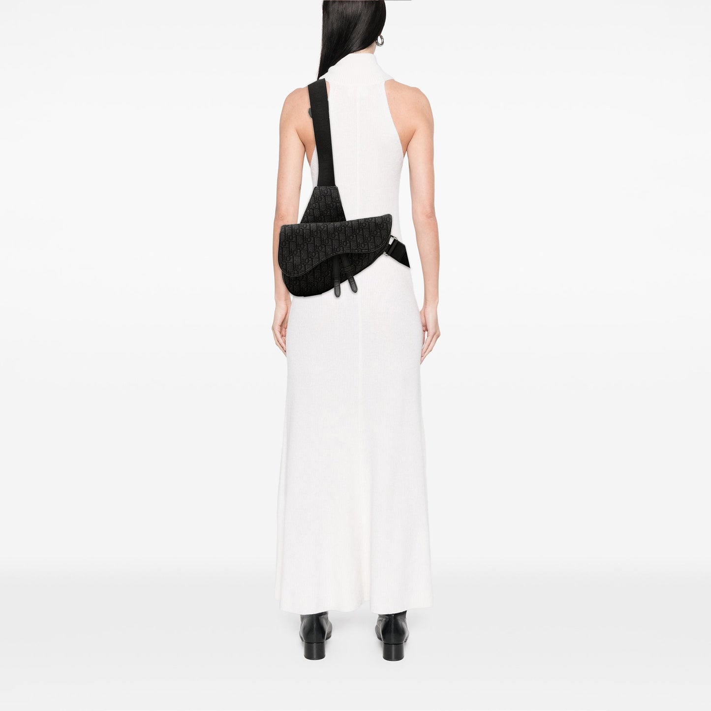 Dior Oblique Canvas Saddle Crossbody