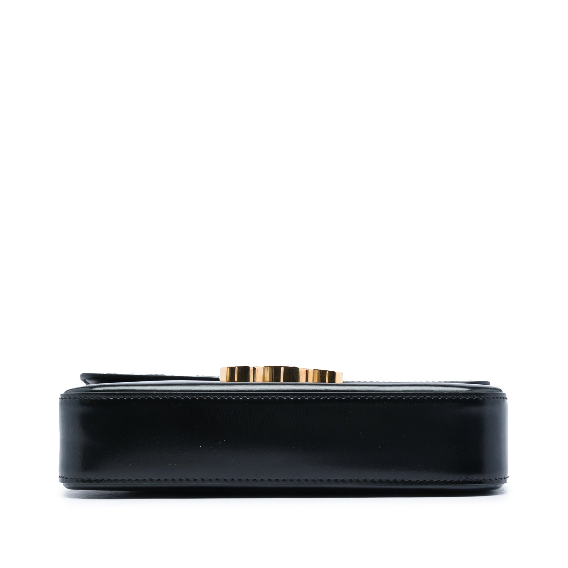Celine Shiny Calfskin Triomphe Claude Shoulder Bag