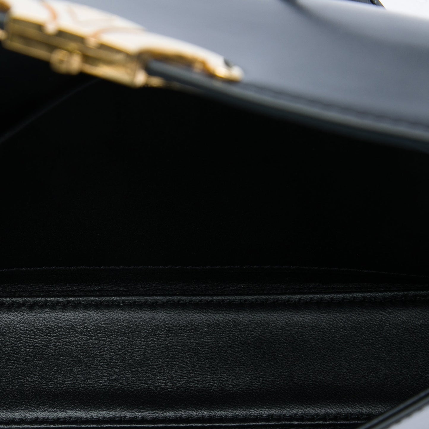 Celine Shiny Calfskin Triomphe Claude Shoulder Bag