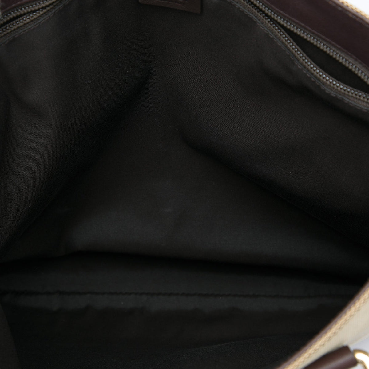 Gucci Canvas Tote — Beige