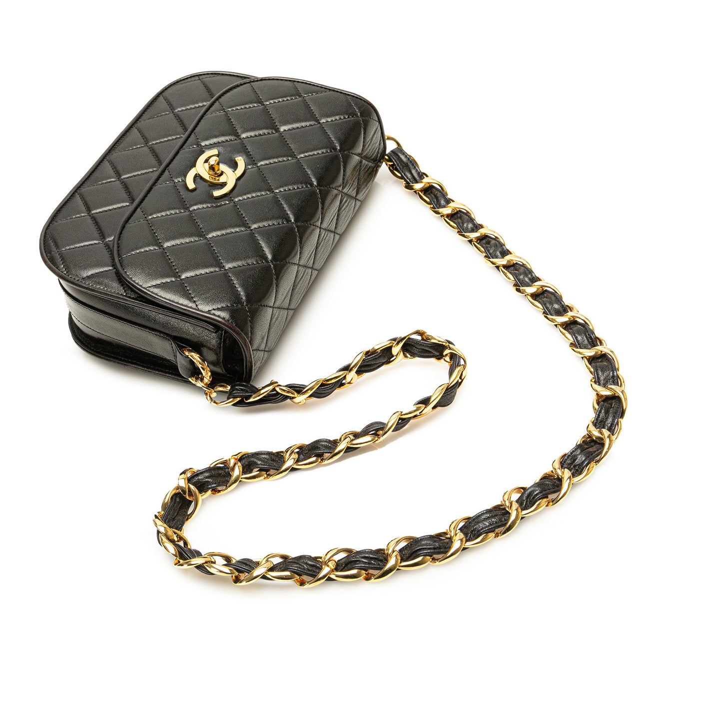 Chanel CC Quilted Lambskin Chain Flap