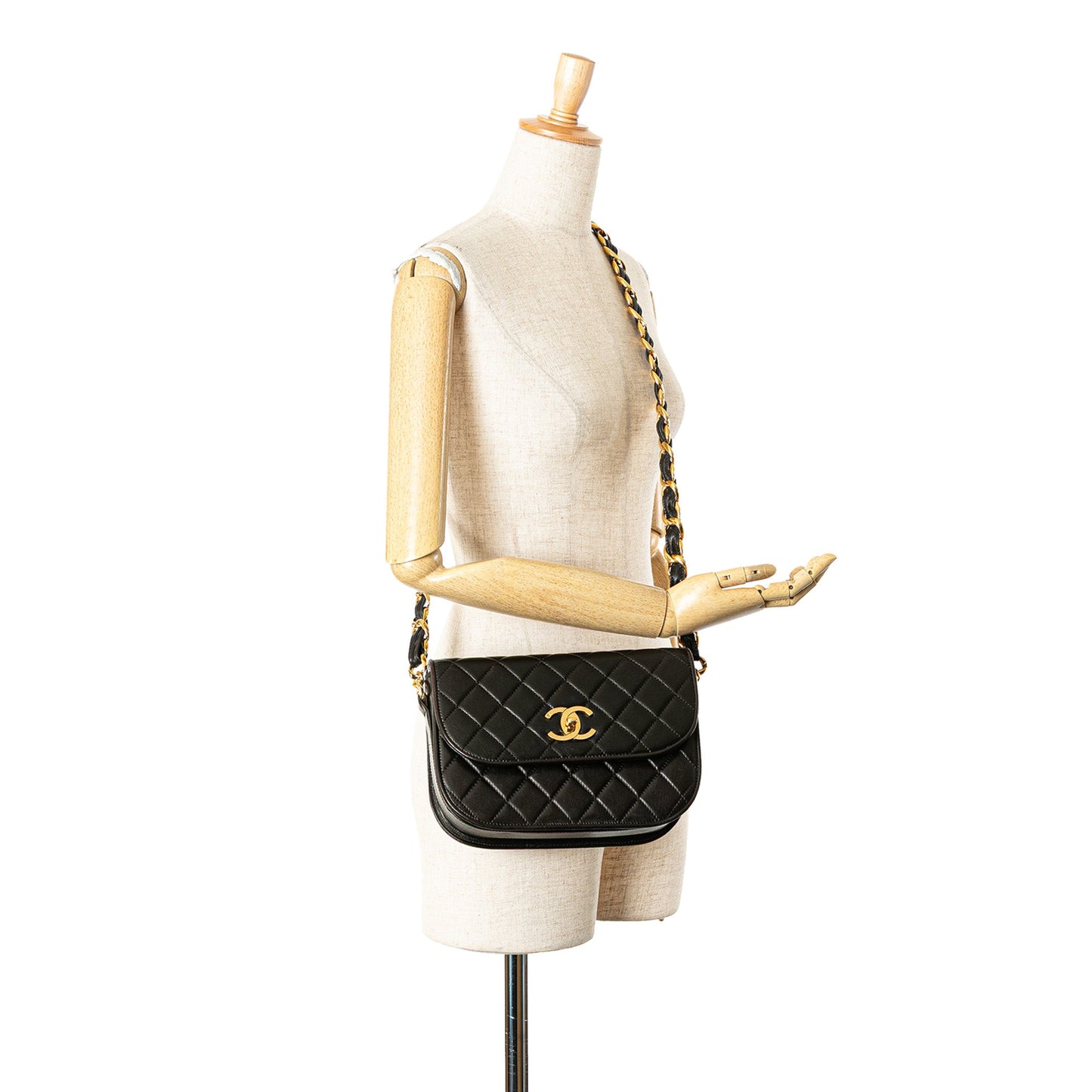 Chanel CC Quilted Lambskin Chain Flap