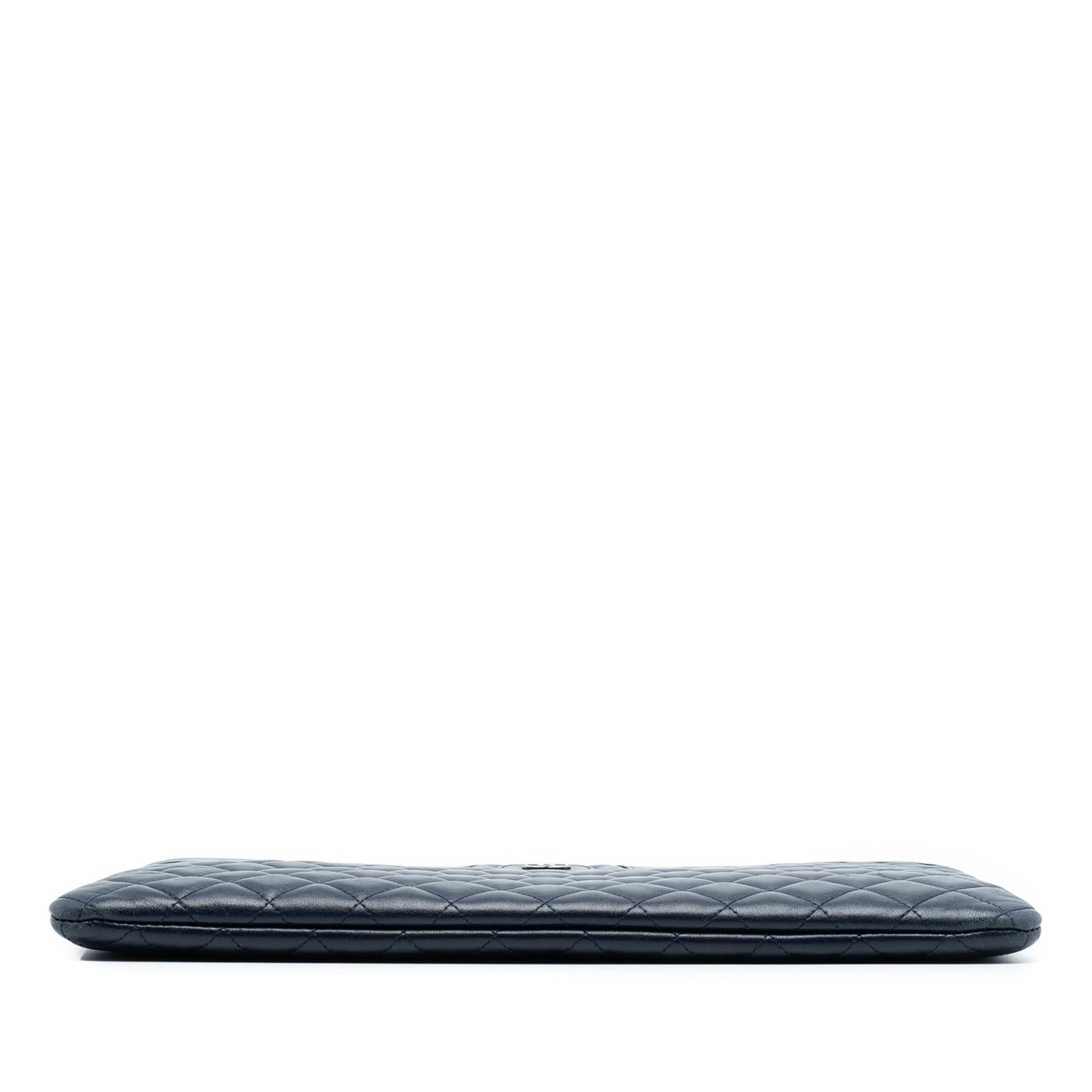 Chanel Large CC Bicolor Quilted Lambskin Clutch