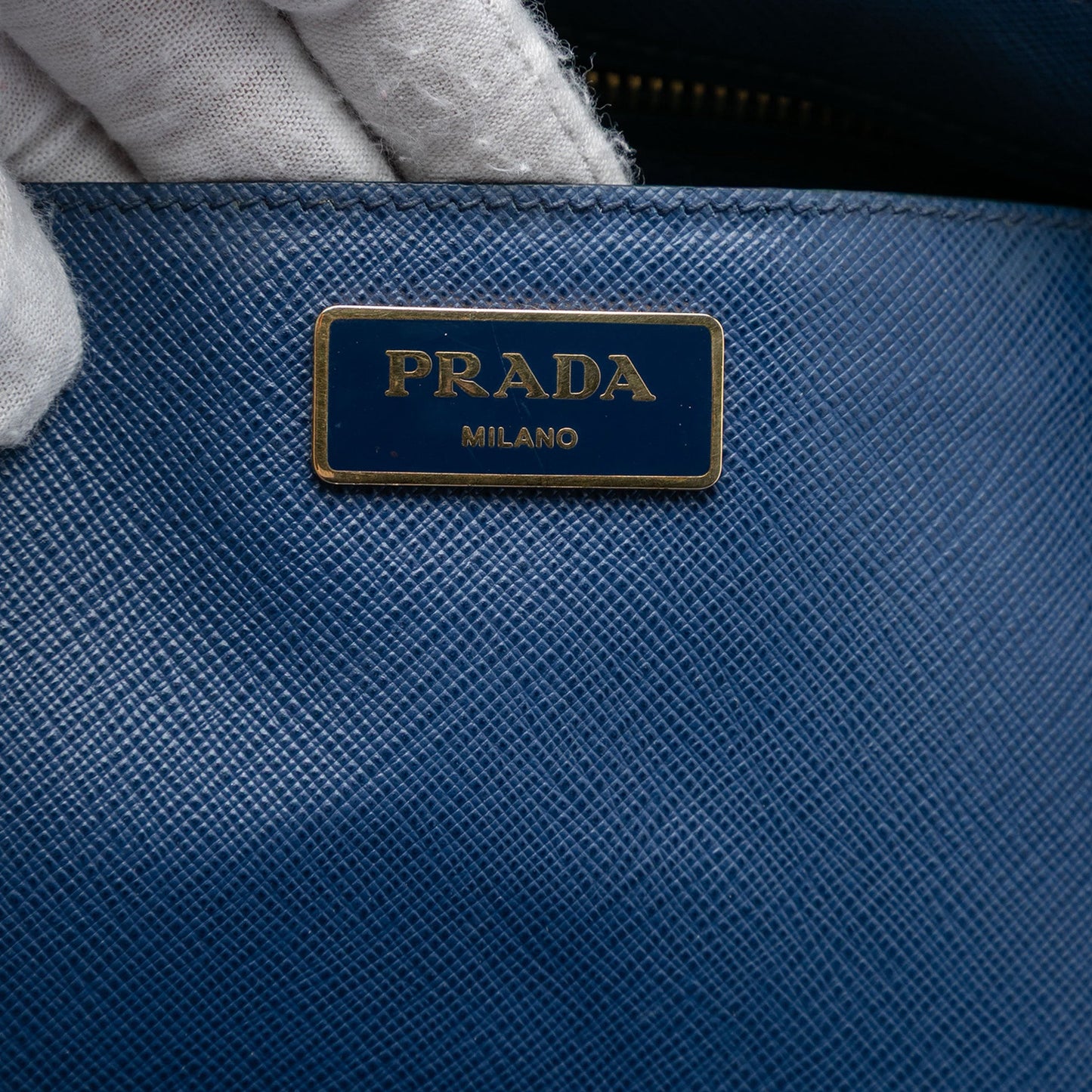 Prada Medium Saffiano Lux Galleria Double Zip Satchel