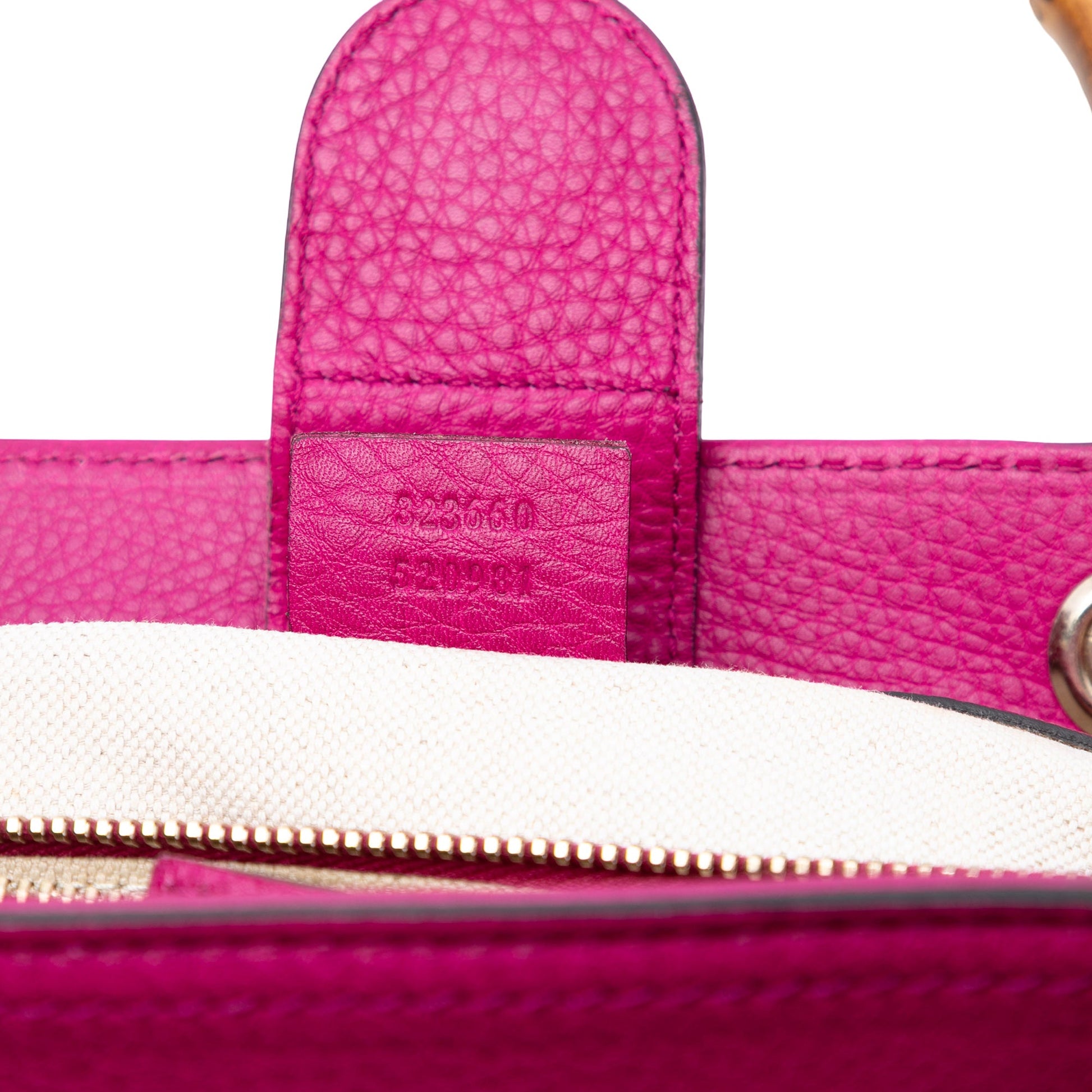 Gucci Medium Calfskin Bamboo Shopper Satchel